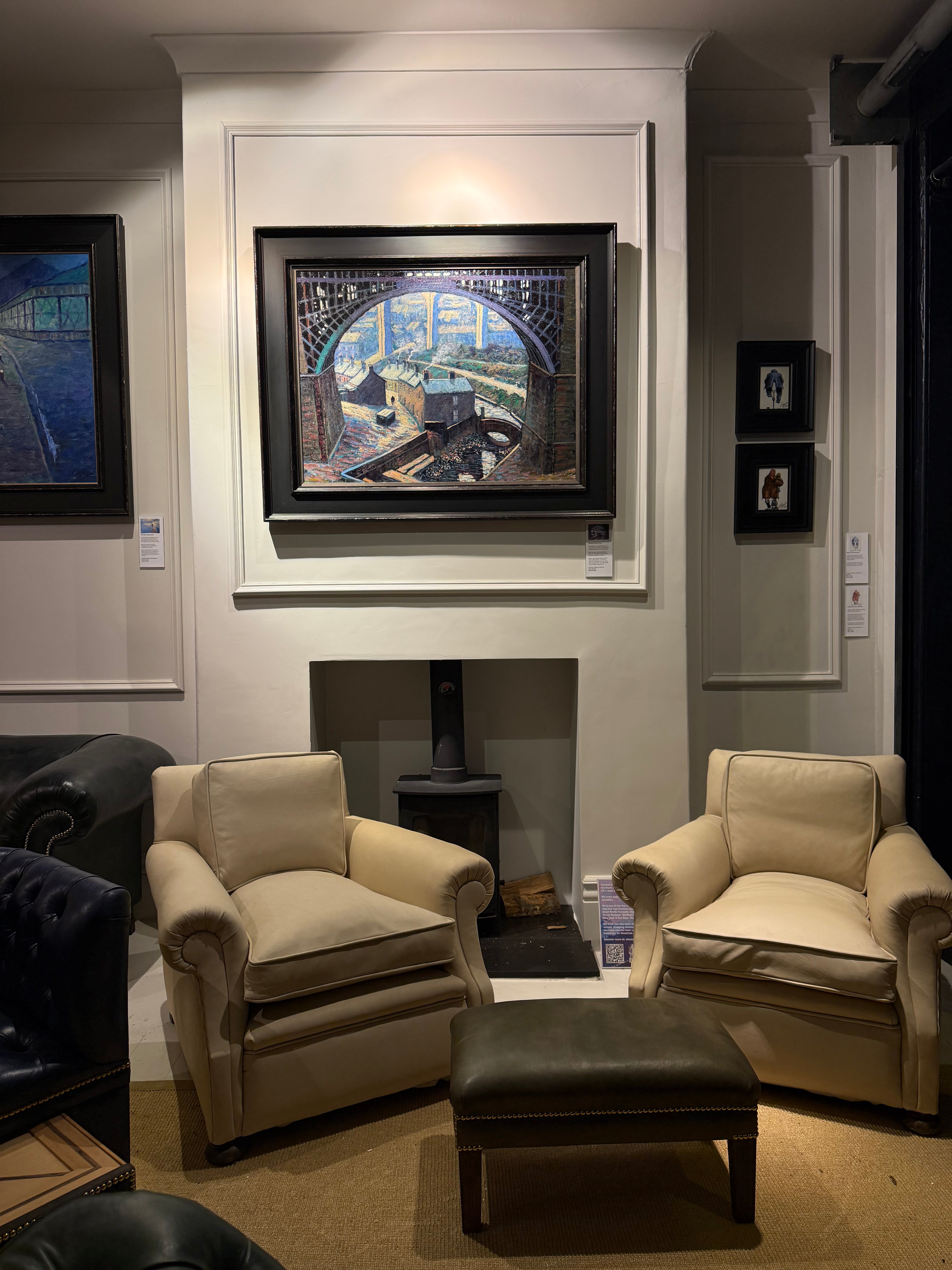 Choose Your Own Colour - Robust Pair of Edwardian Armchairs in Original Leather