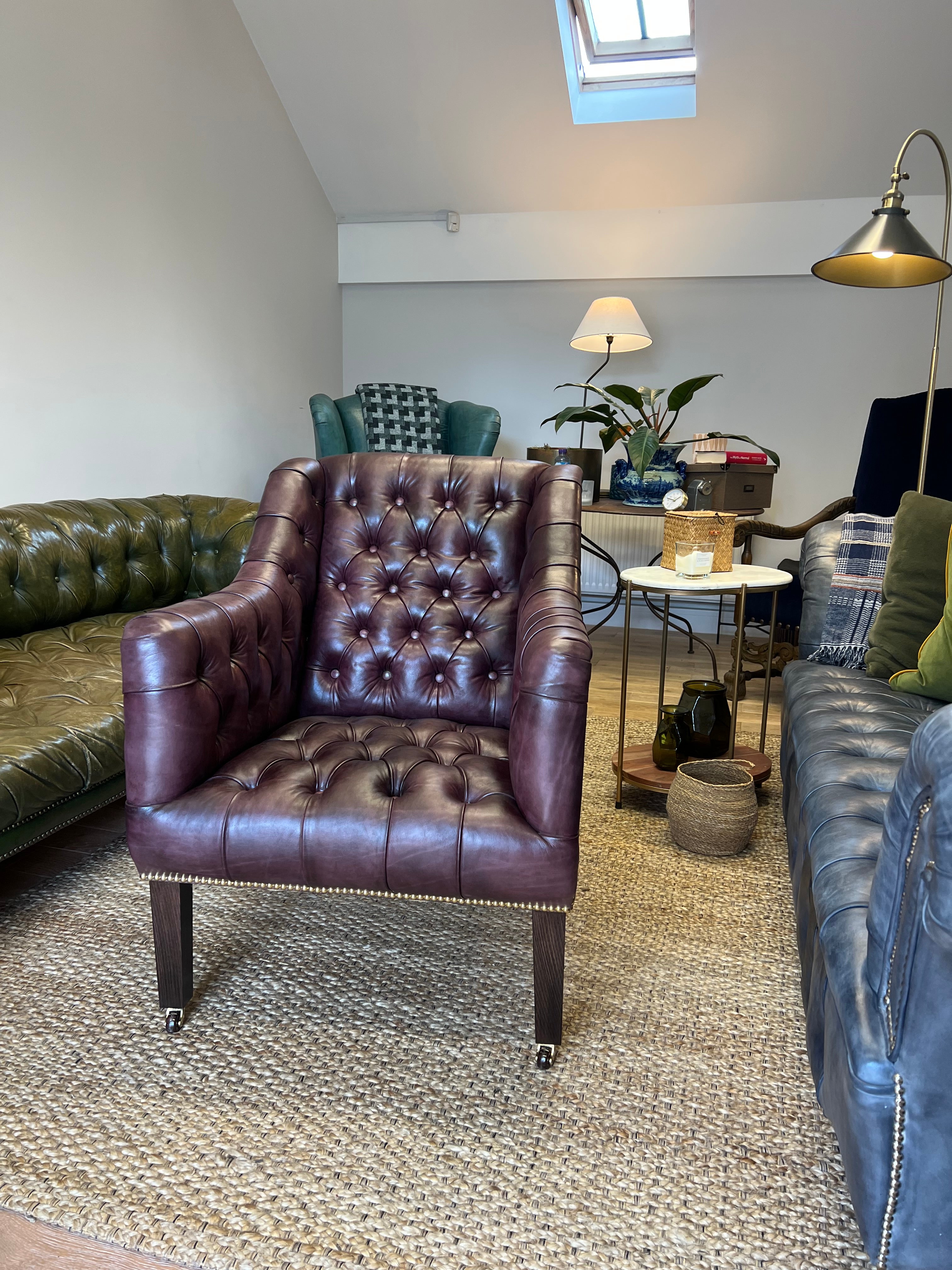 Our Canning Hand Dyed Leather Armchair