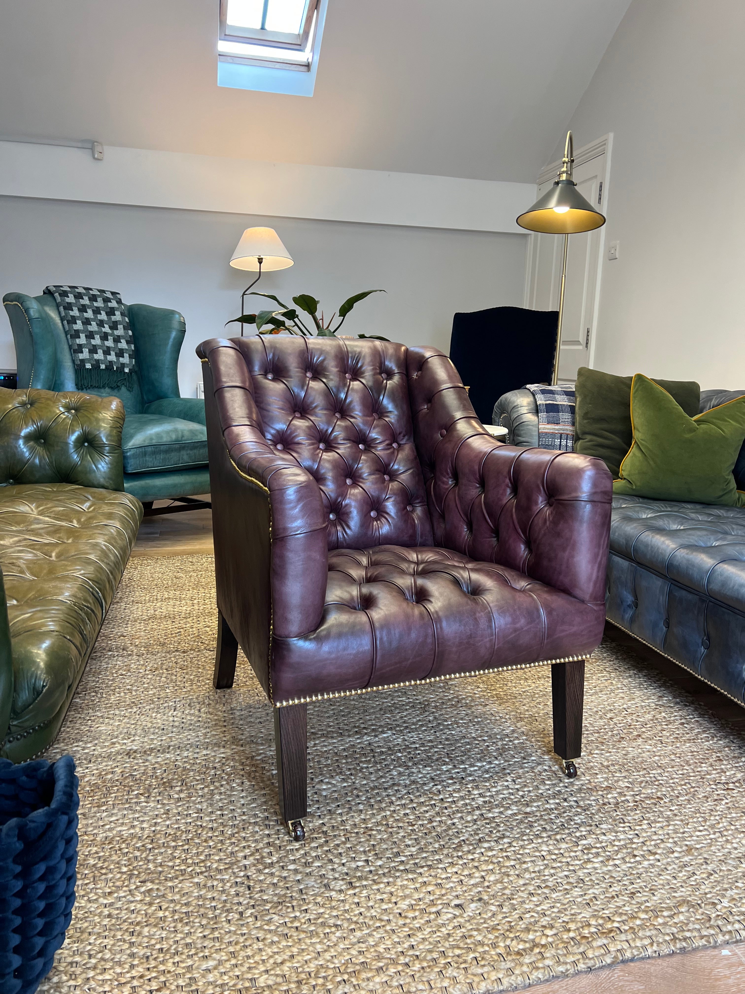 Our Canning Hand Dyed Leather Armchair