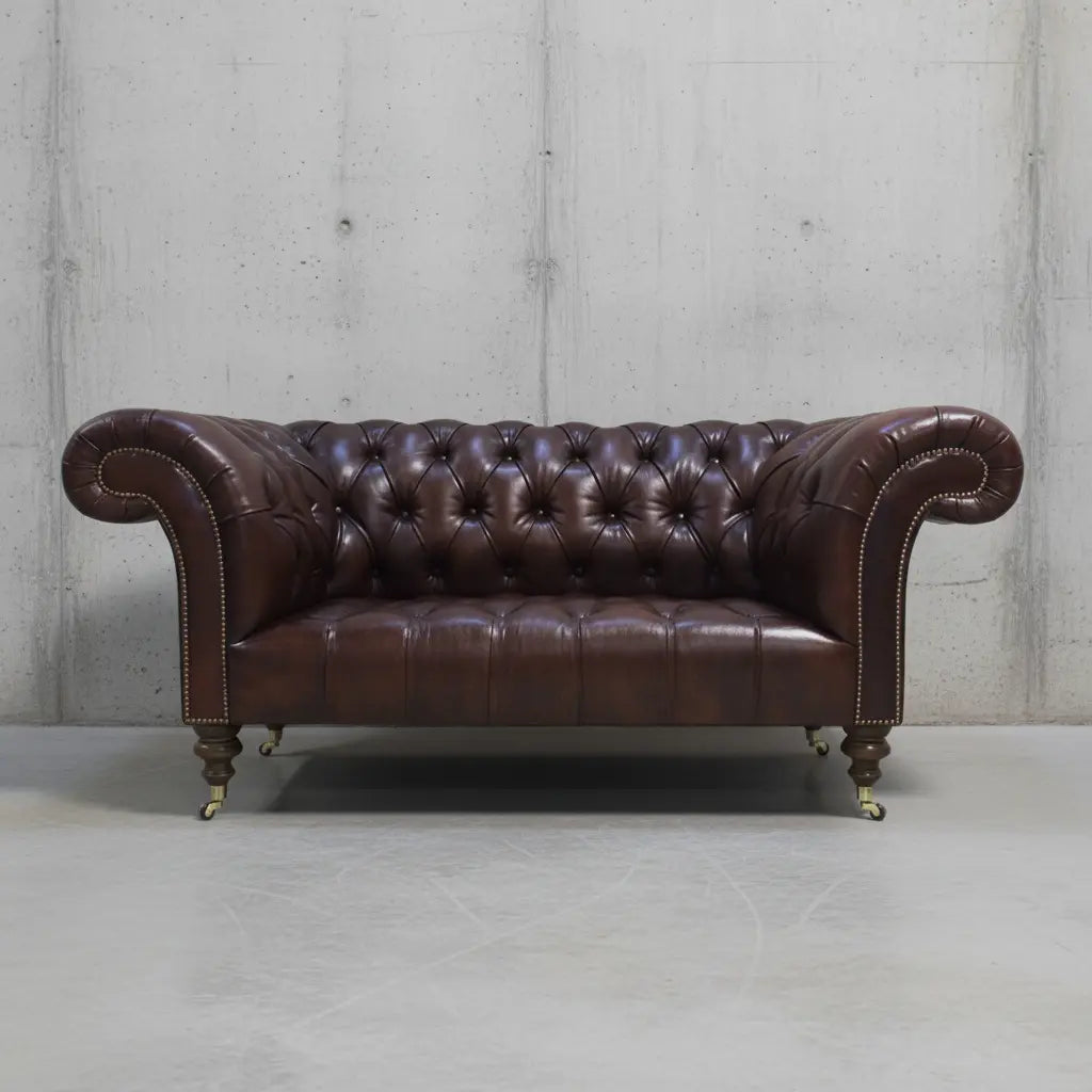 THE NEWCASTLE SOFA : UMBER BROWN Robinson of England