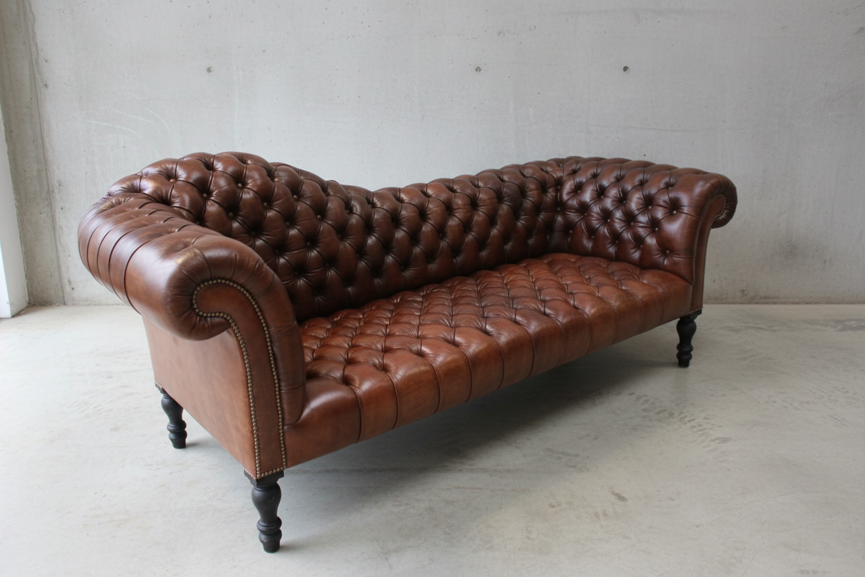 THE KEELER SOFA : RICH BROWN
