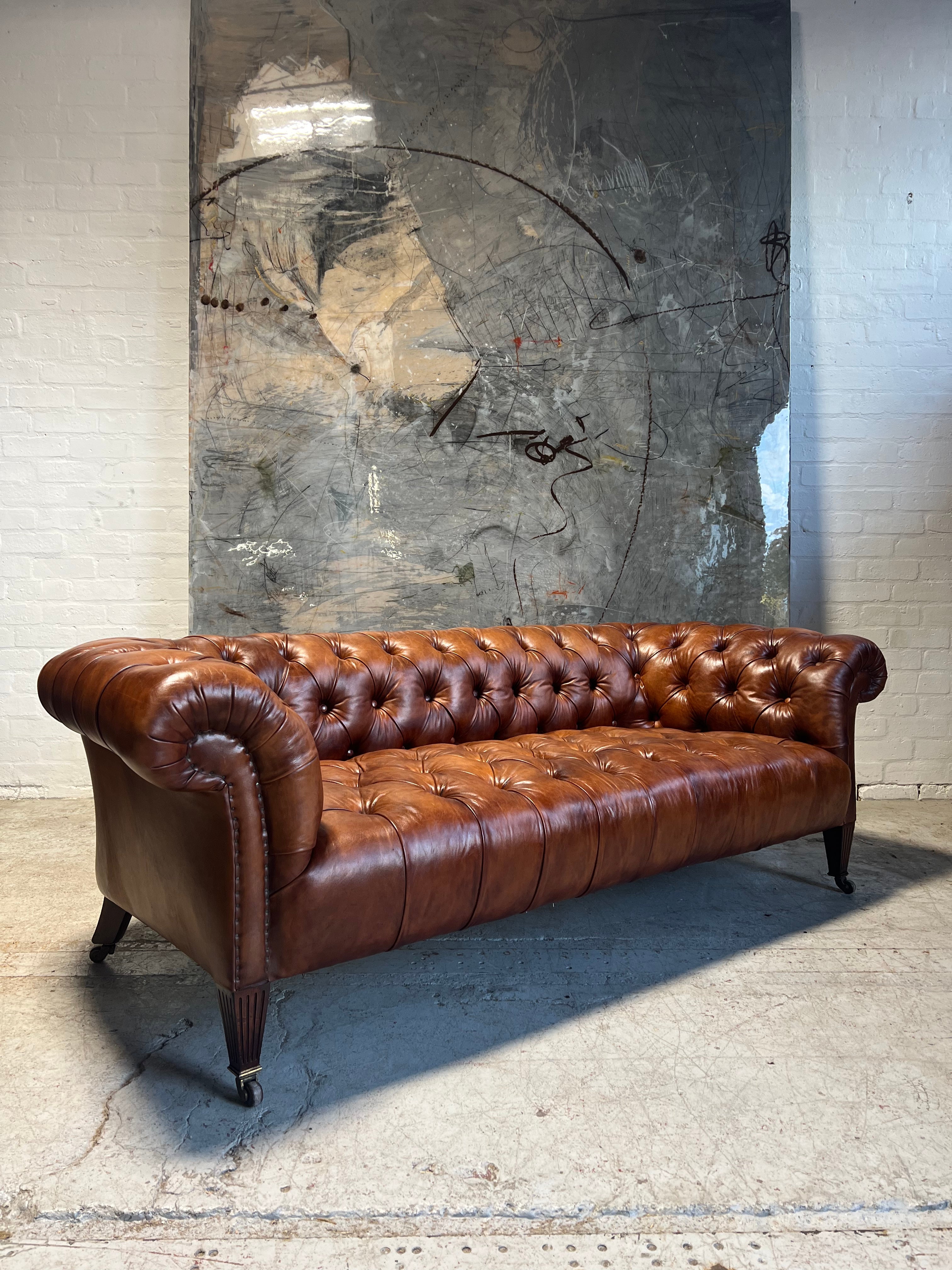 Antique 19thC Chesterfield Sofa by Hamptons of Pall Mall