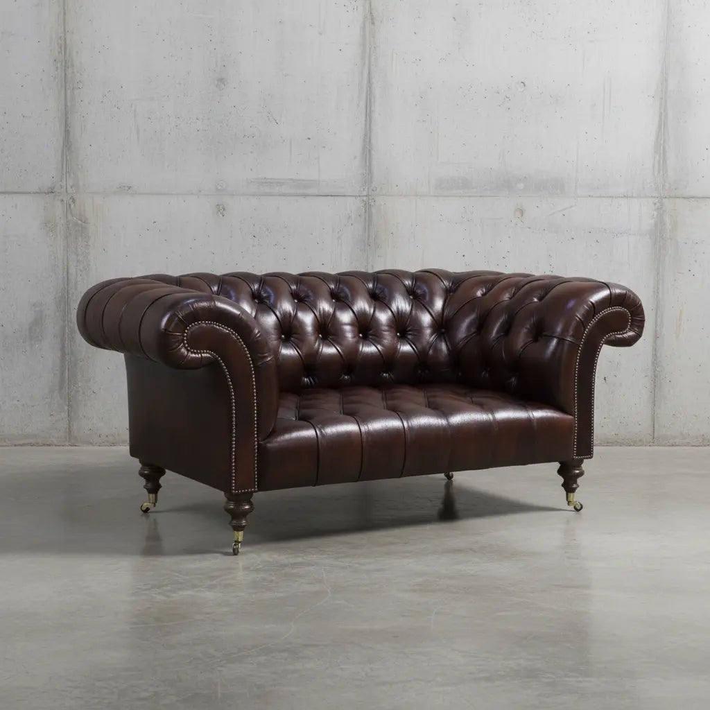 THE NEWCASTLE SOFA : UMBER BROWN Robinson of England