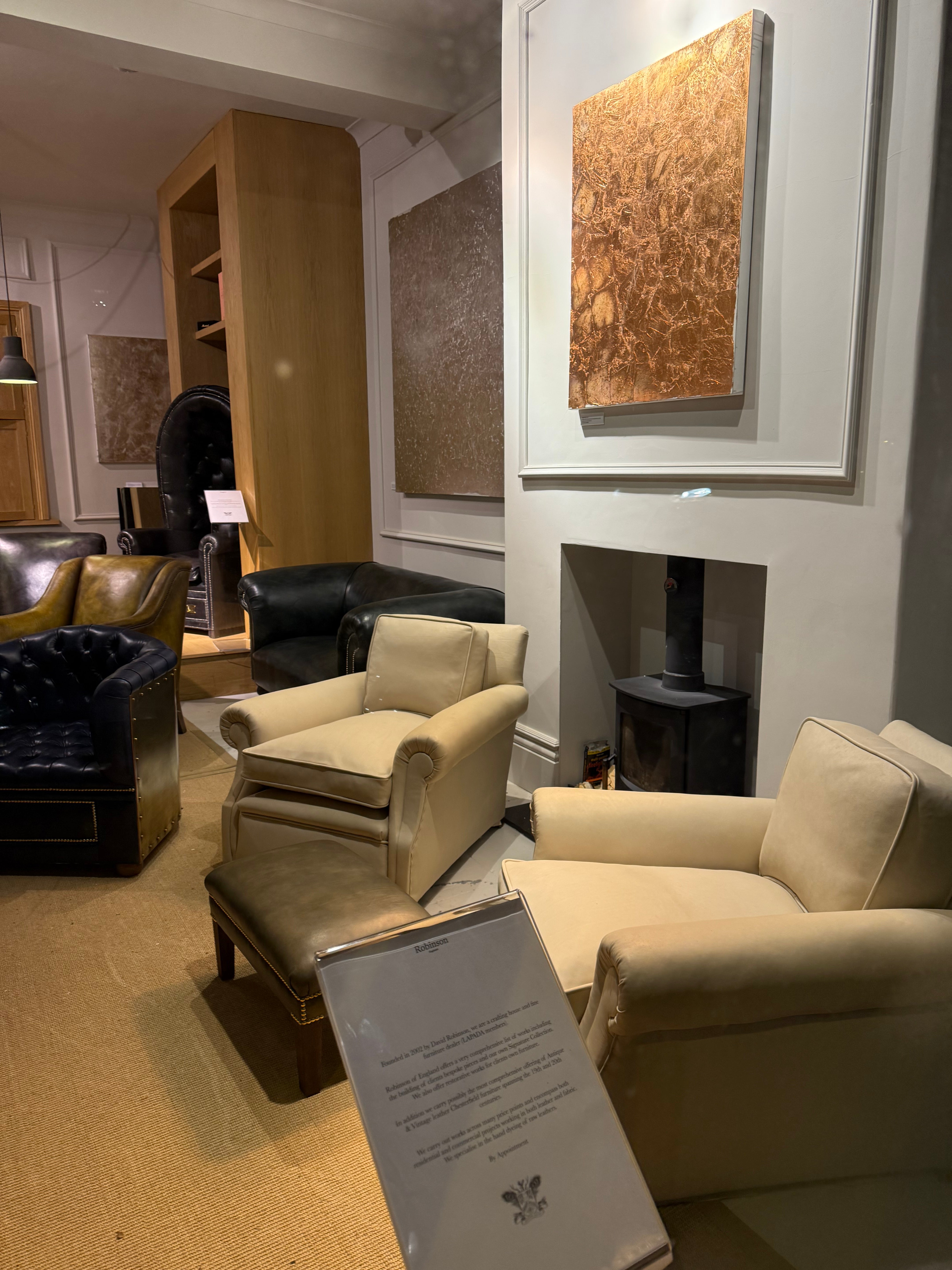 Choose Your Own Colour - Robust Pair of Edwardian Armchairs in Original Leather