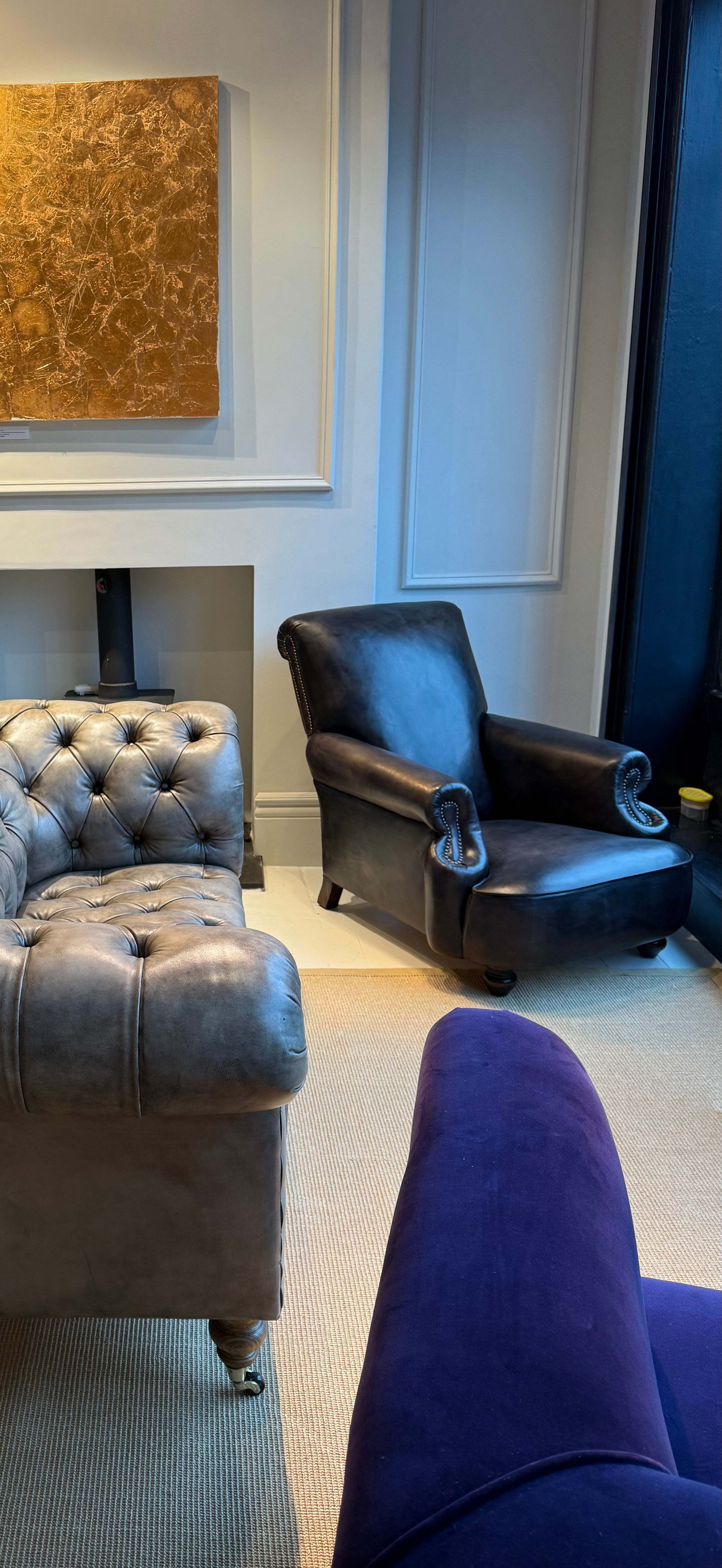 Our Shelburne Hand Dyed Gentleman’s Armchair