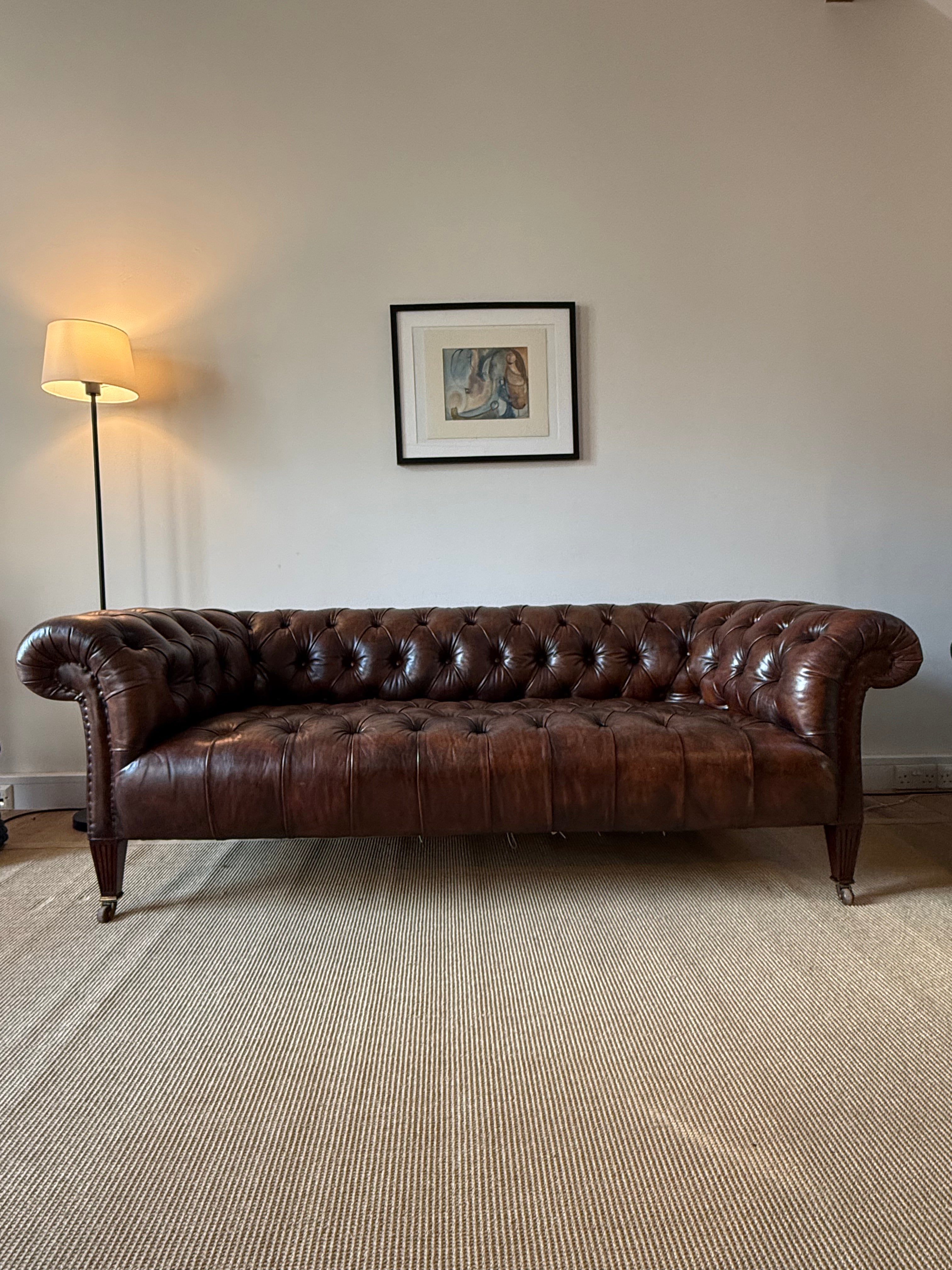 Antique 19thC Chesterfield Sofa by Hamptons of Pall Mall