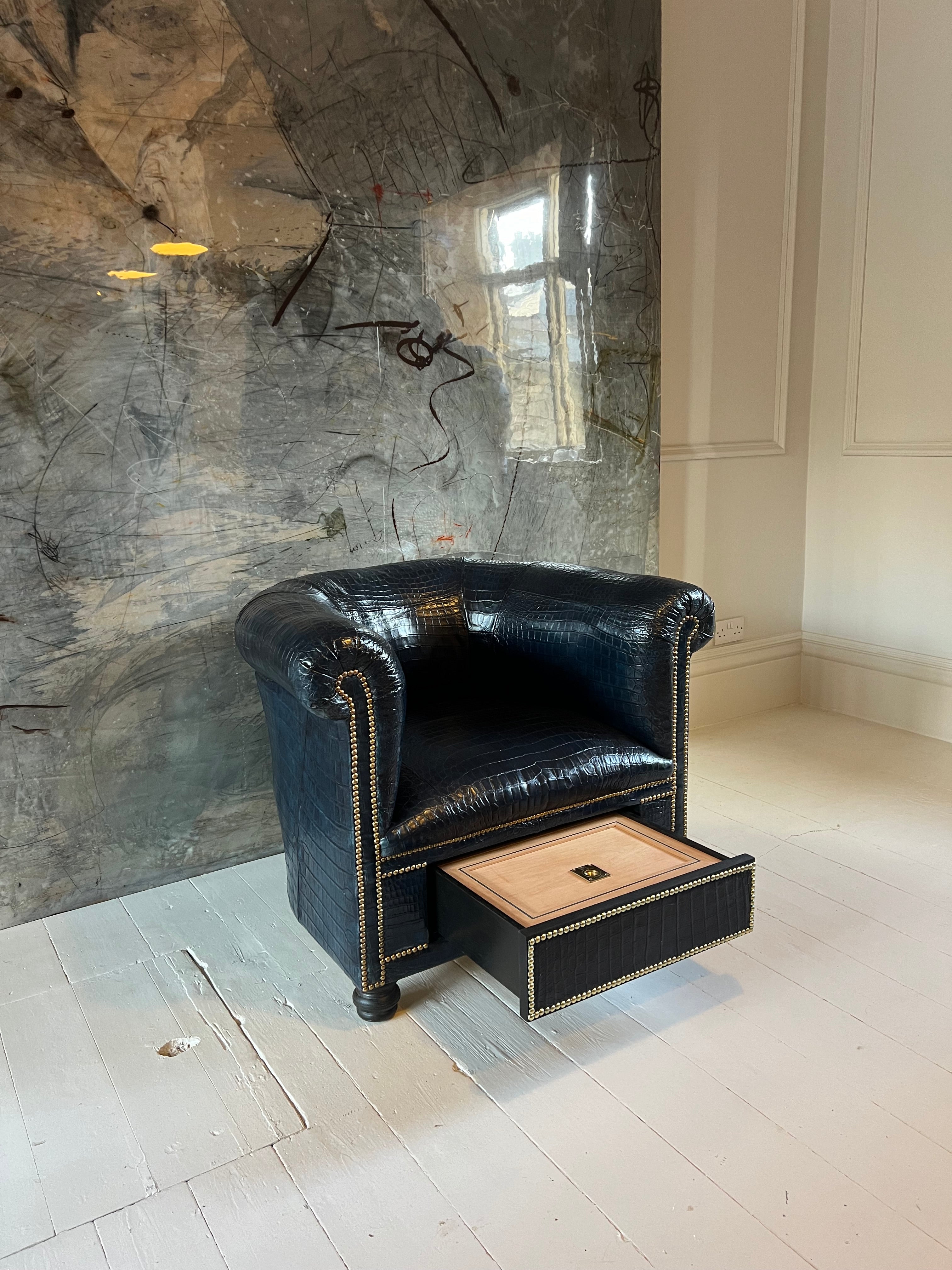 Our Flying Wing Aviation Chair with Humidor