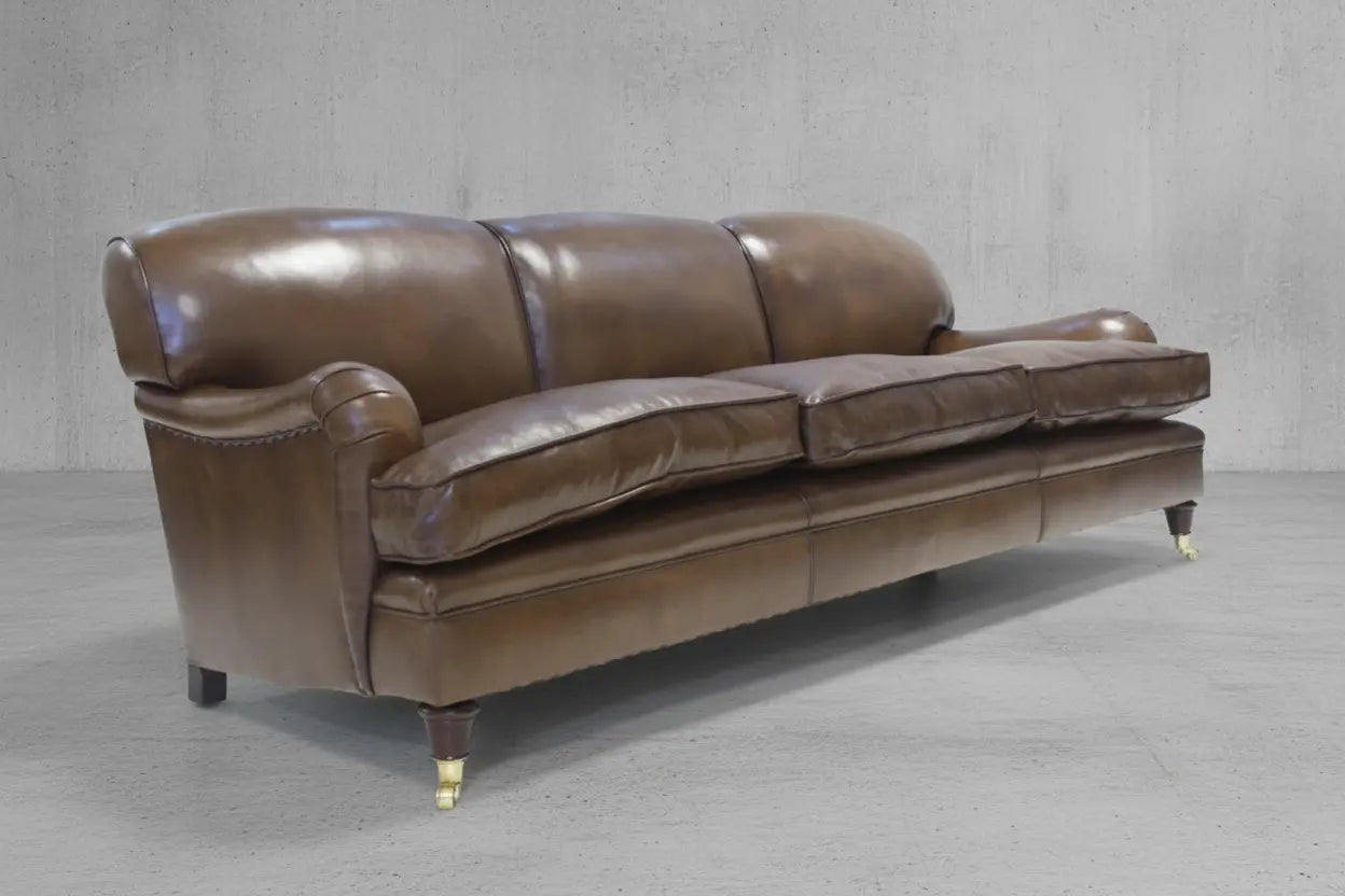THE GRENVILLE SOFA, RICH BROWN Robinson of England