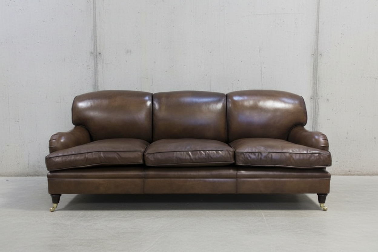 THE GRENVILLE SOFA, RICH BROWN