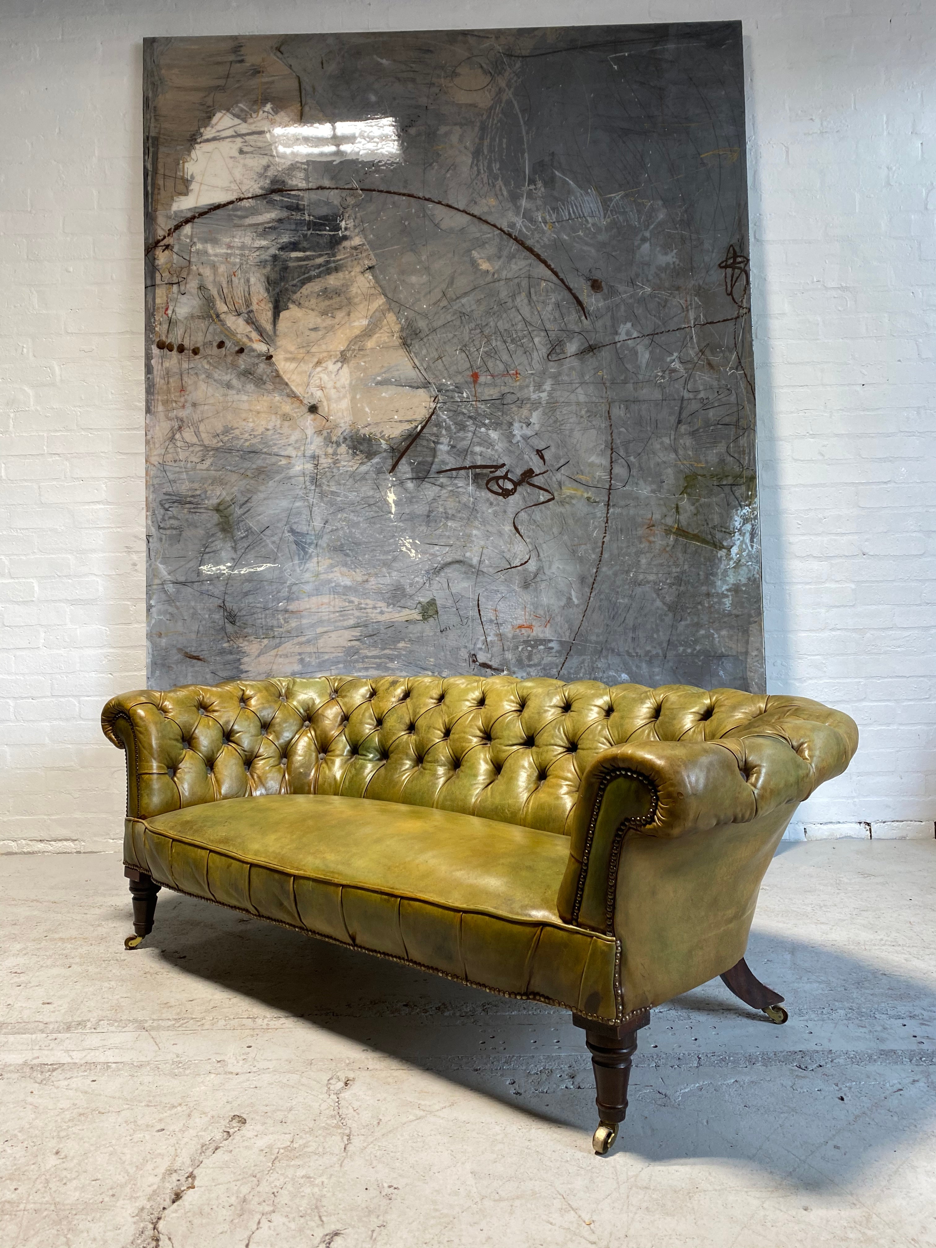 A Fine Early 19thC Chesterfield in Beautiful Leathers