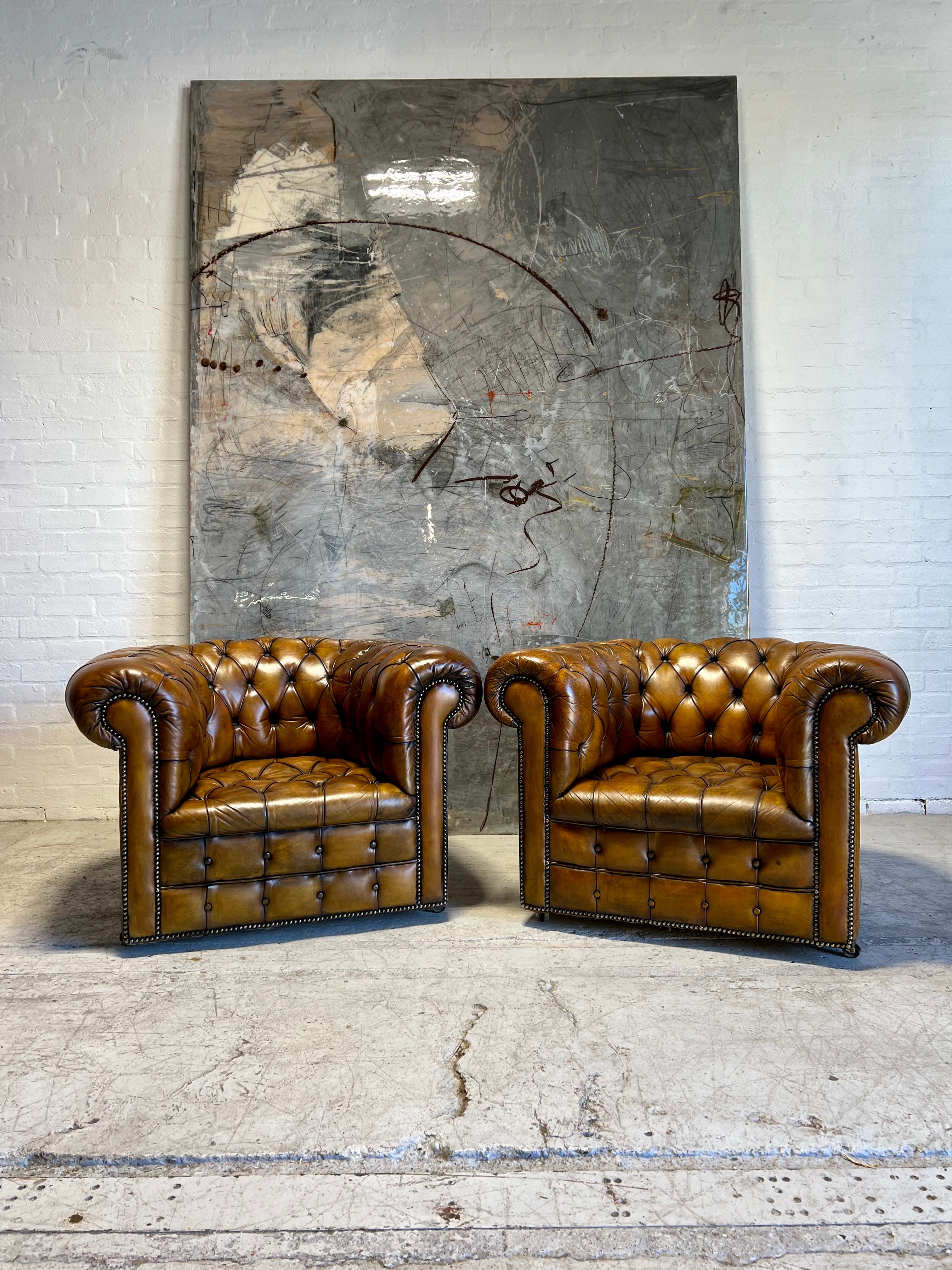 The Holy Grail of Vintage Chesterfield Furniture - Hand Dyed Club Suite