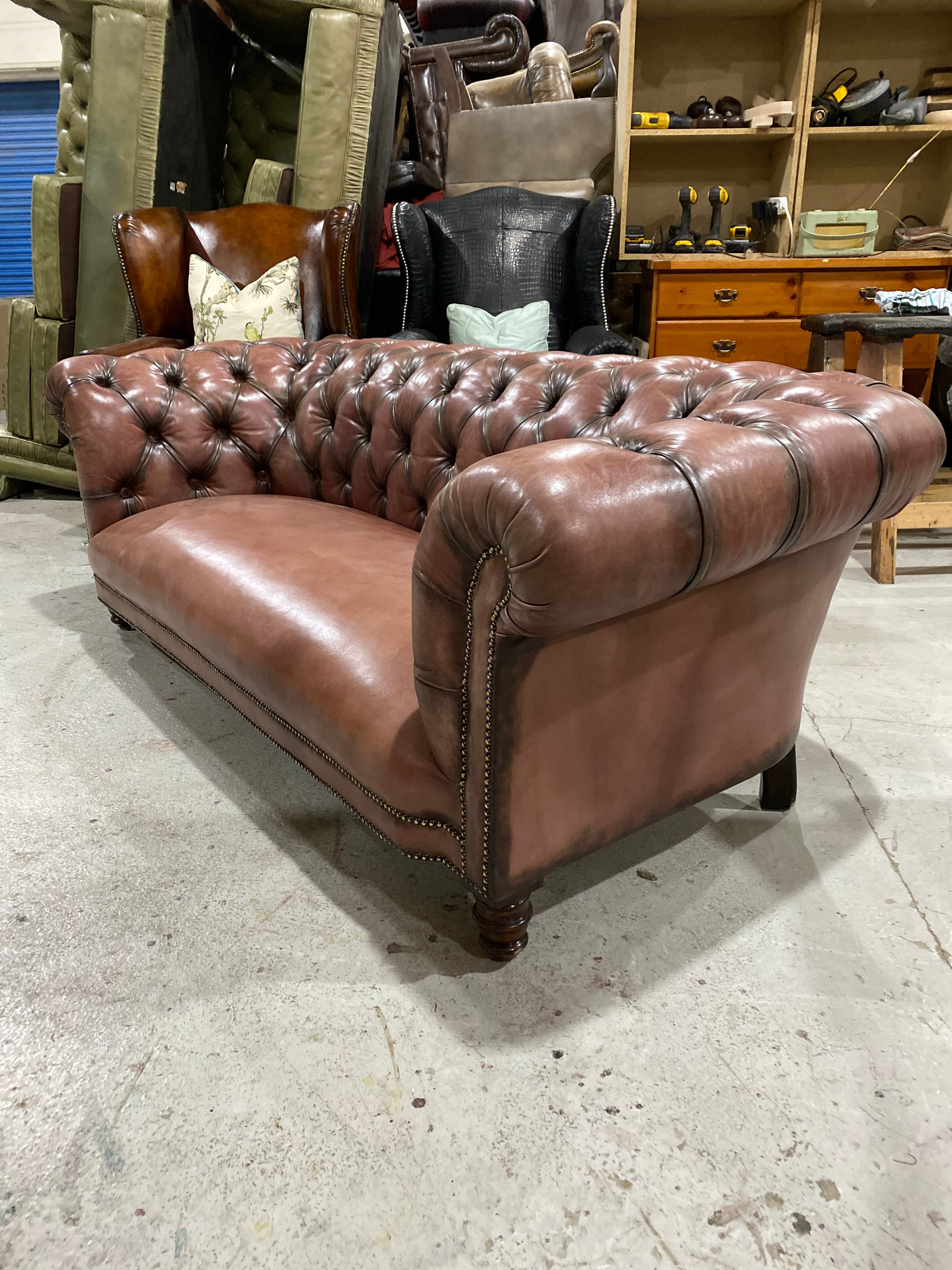 Fully Restored 19thC Victorian Chesterfield Sofa