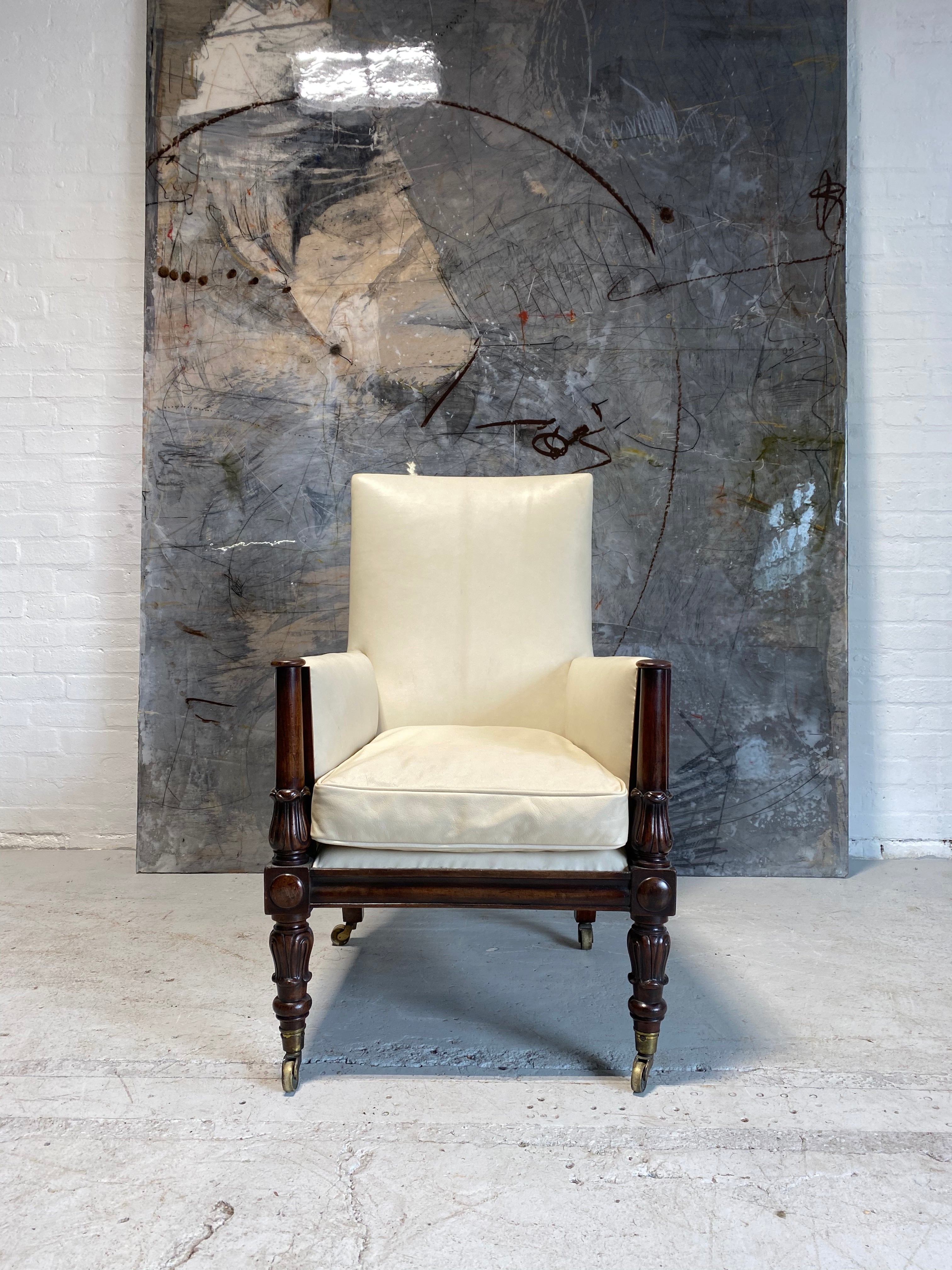 Restored - A Fine and Well Proportioned William IV Gentleman’s Library Chair