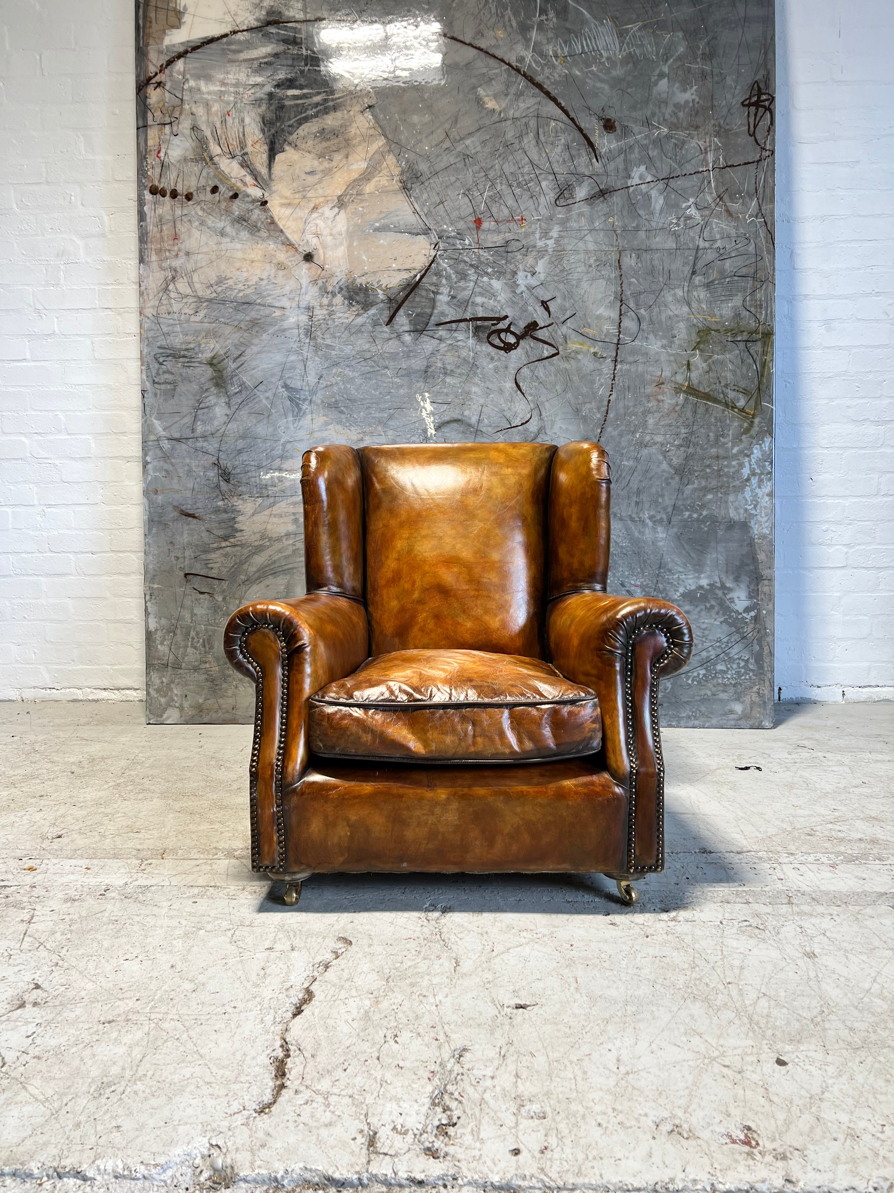 One of our Peel Armchairs in Rustic Tans