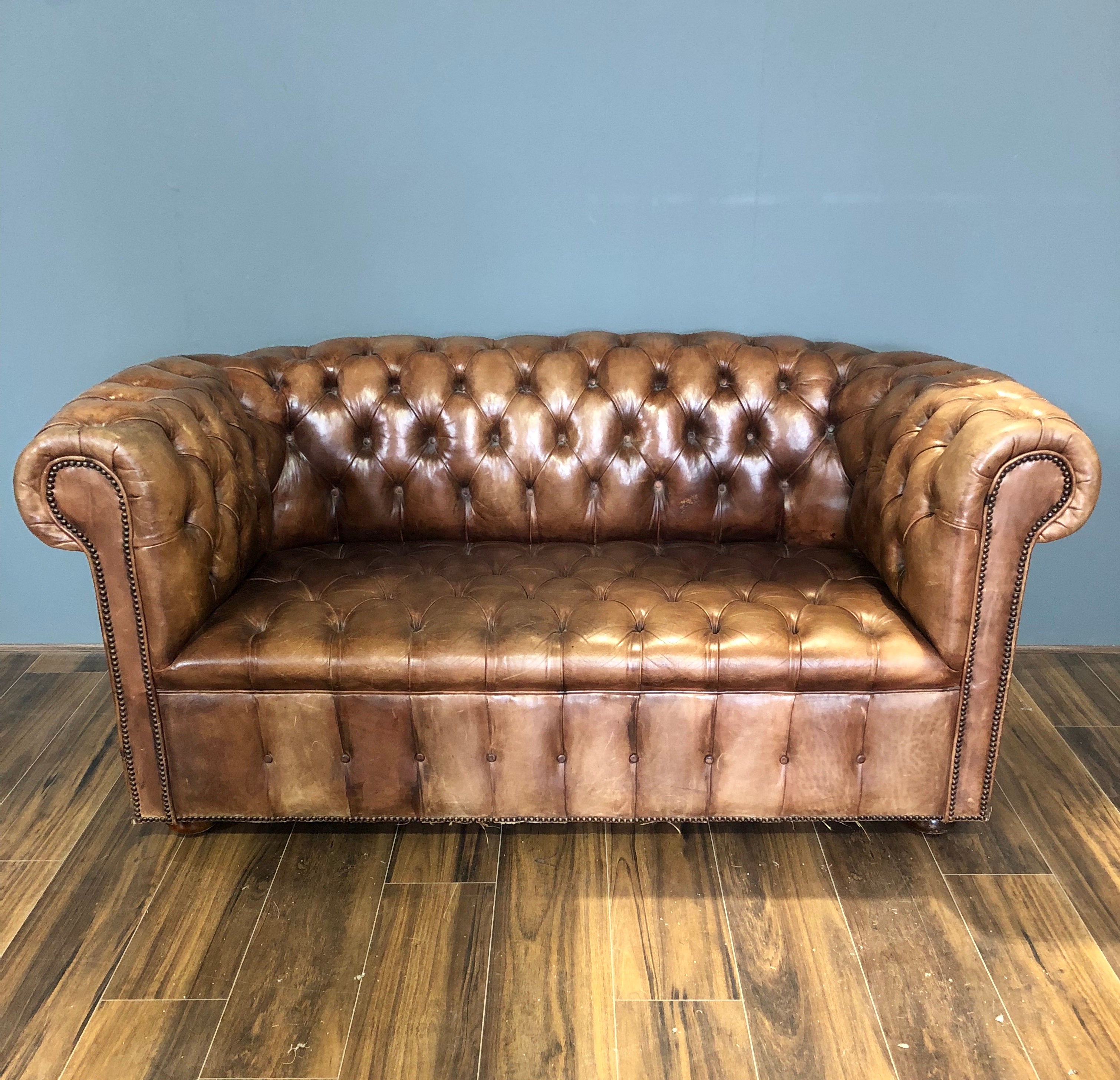 Vintage 2 Seater in Original Leathers