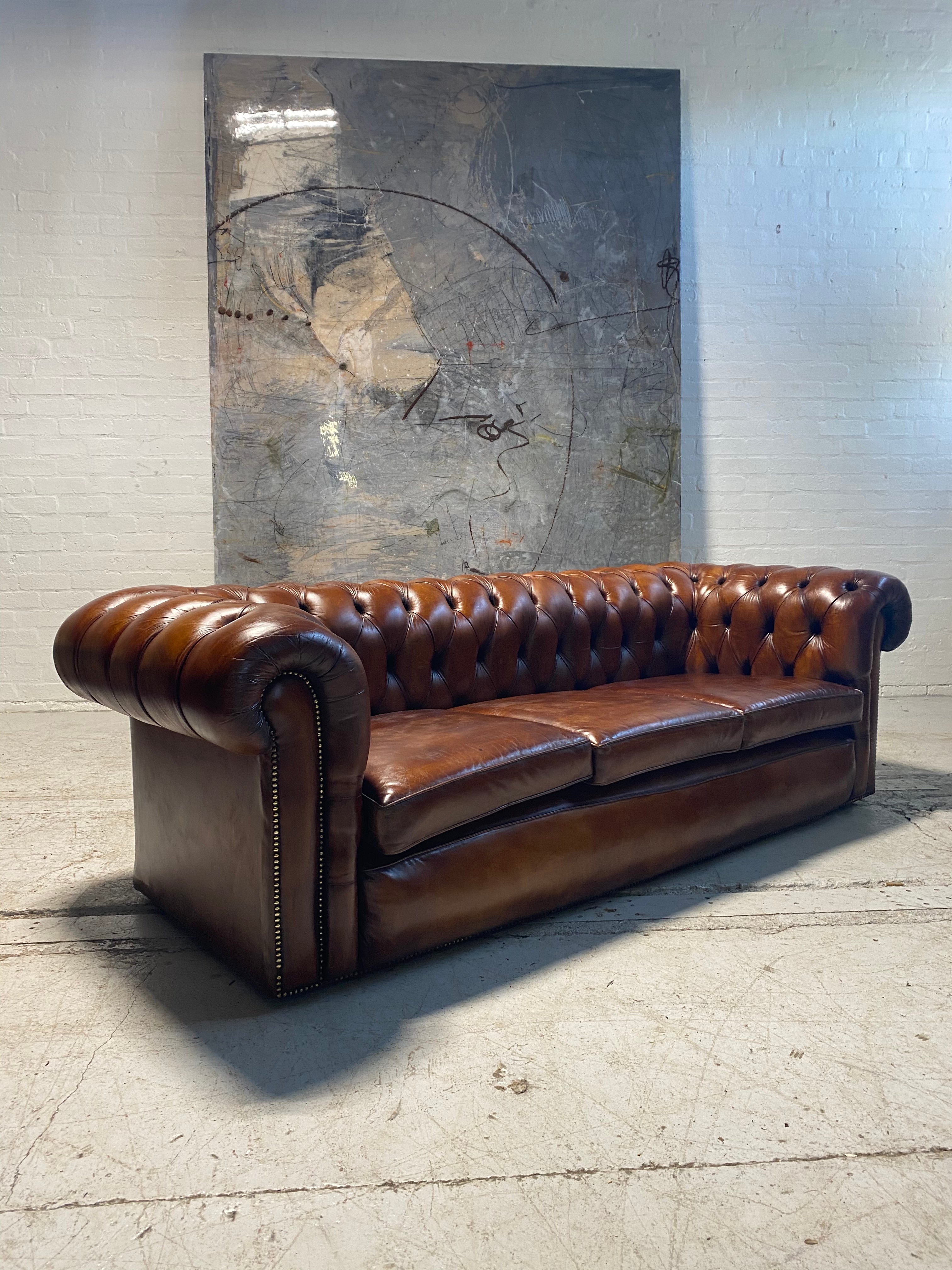 An Amazing Vintage Chesterfield Sofa in Conker