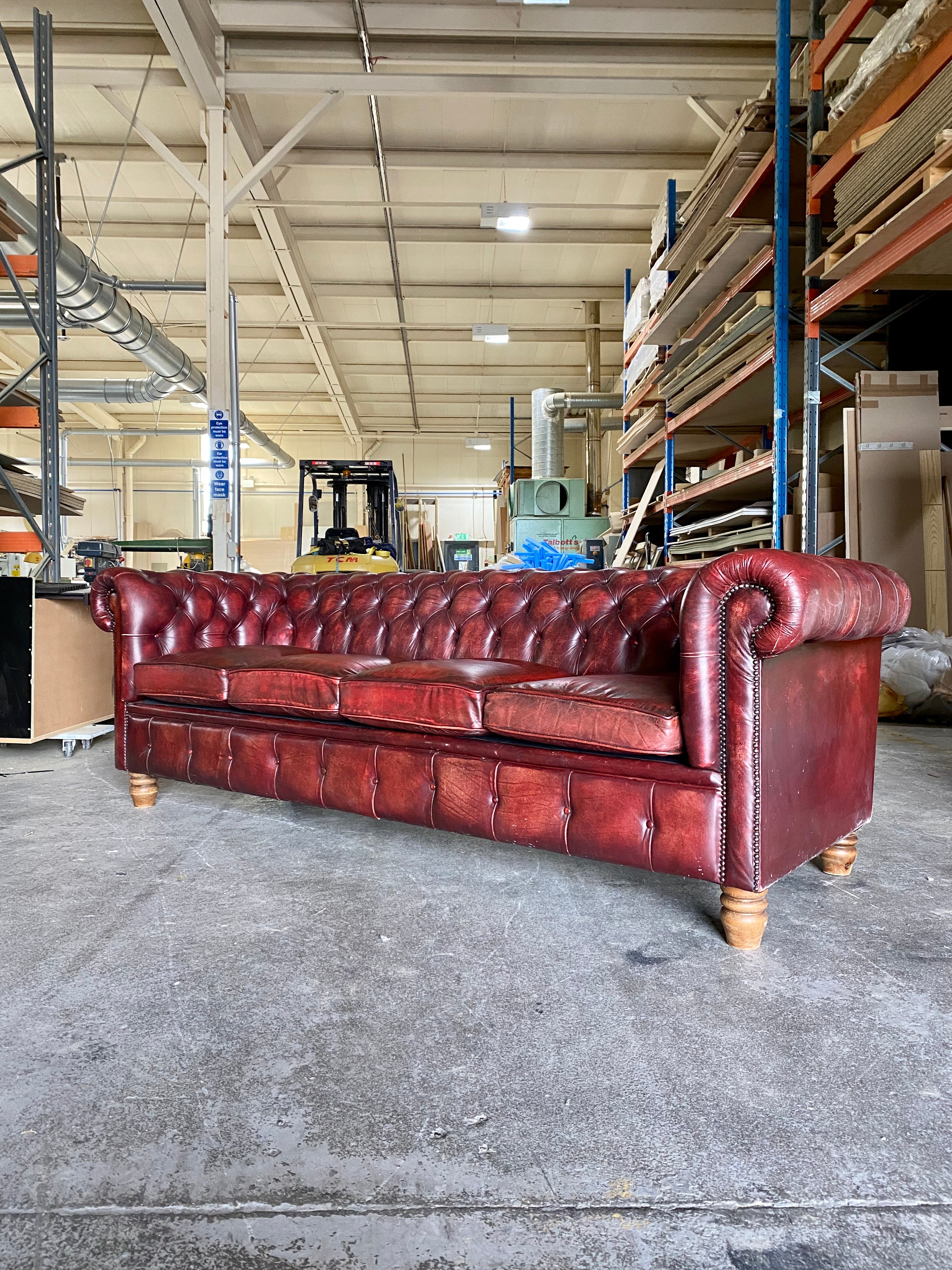 A Great 4 Seat Chesterfield in Excellent Condition