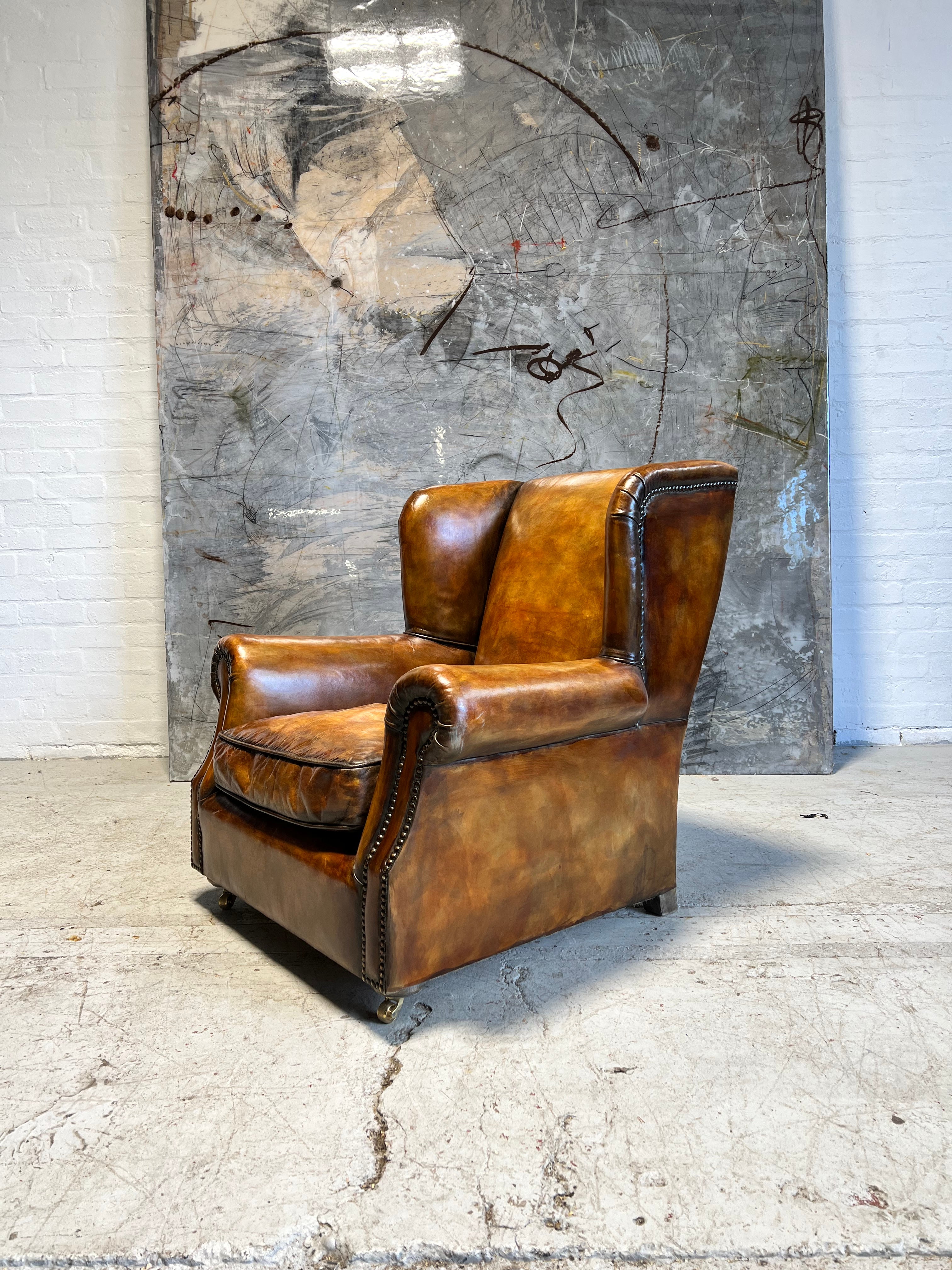 One of our Peel Armchairs in Rustic Tans