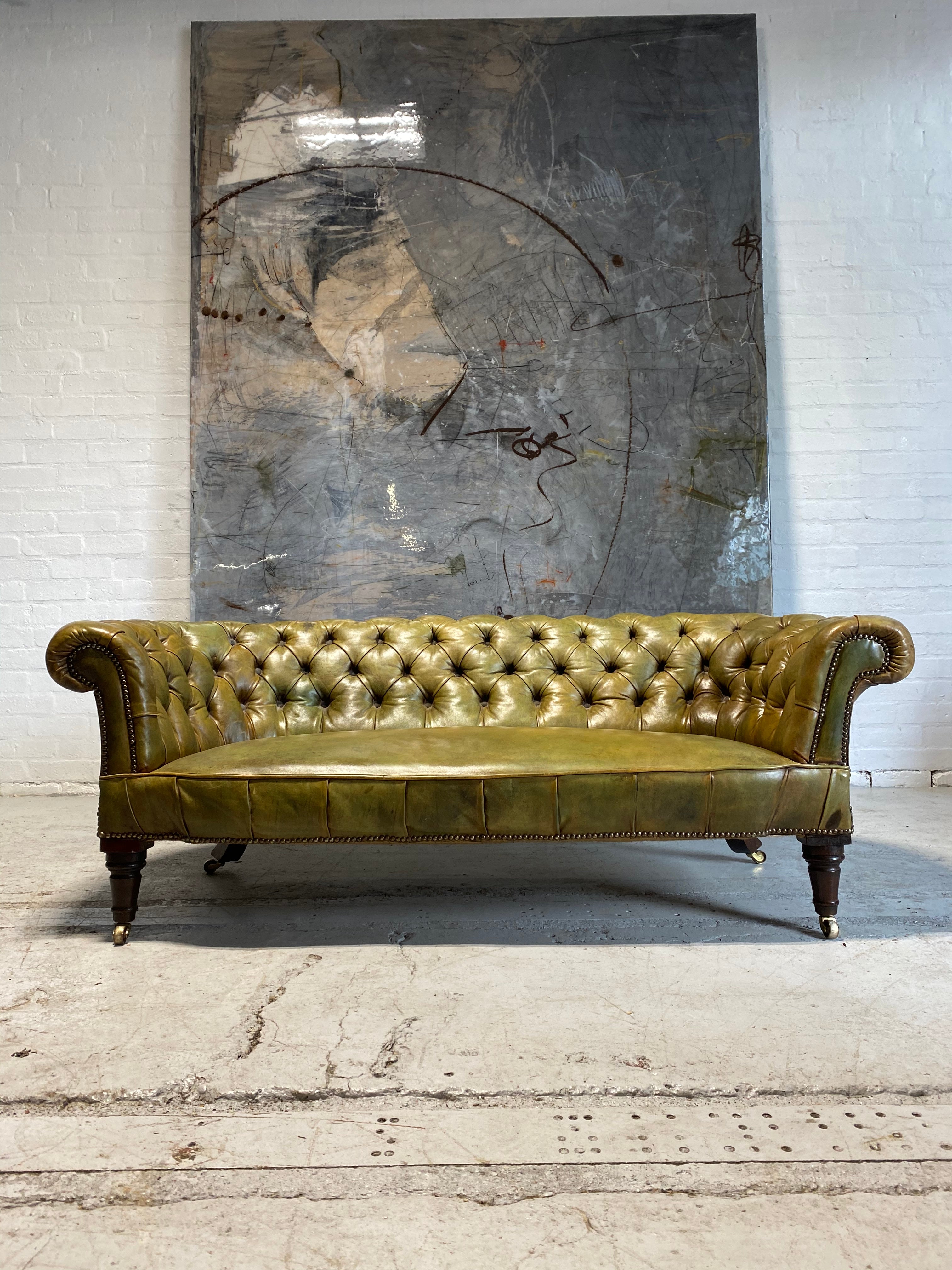 A Fine Early 19thC Chesterfield in Beautiful Leathers