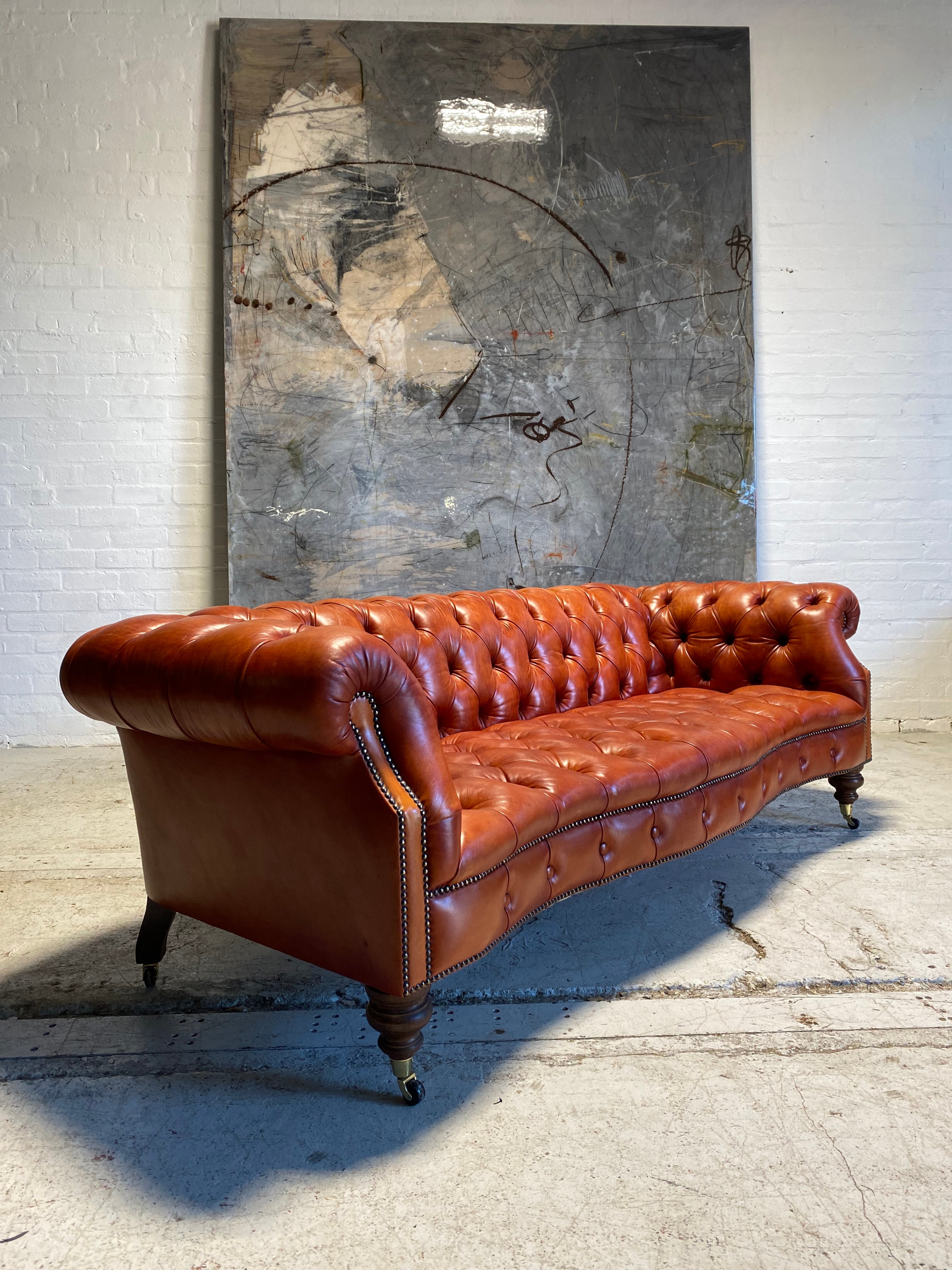 Our Maria Chesterfield in Hand Dyed Chestnut - Crafting Manner 5