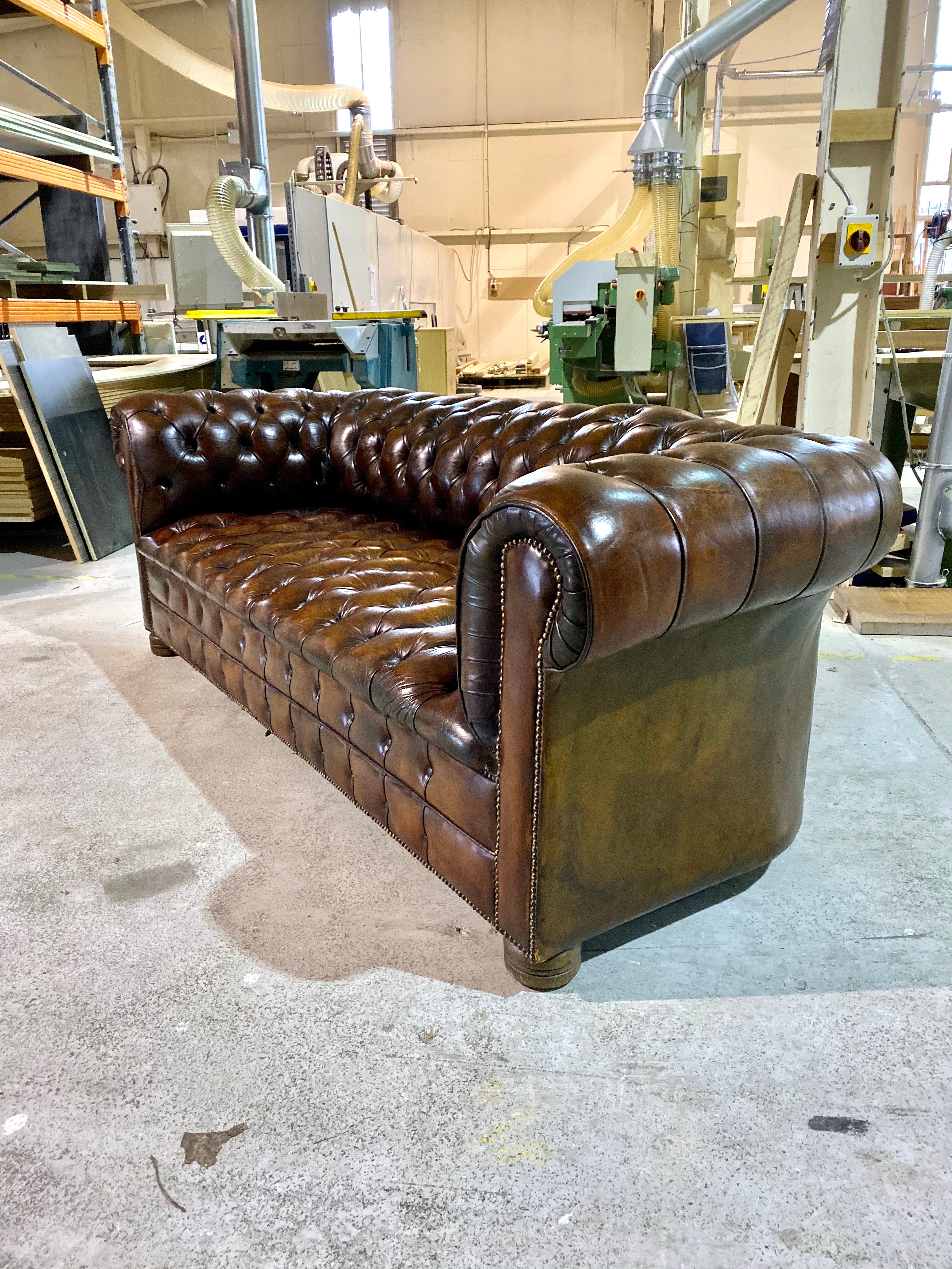 A Very Good MidC Vintage Chesterfield to be fully restored