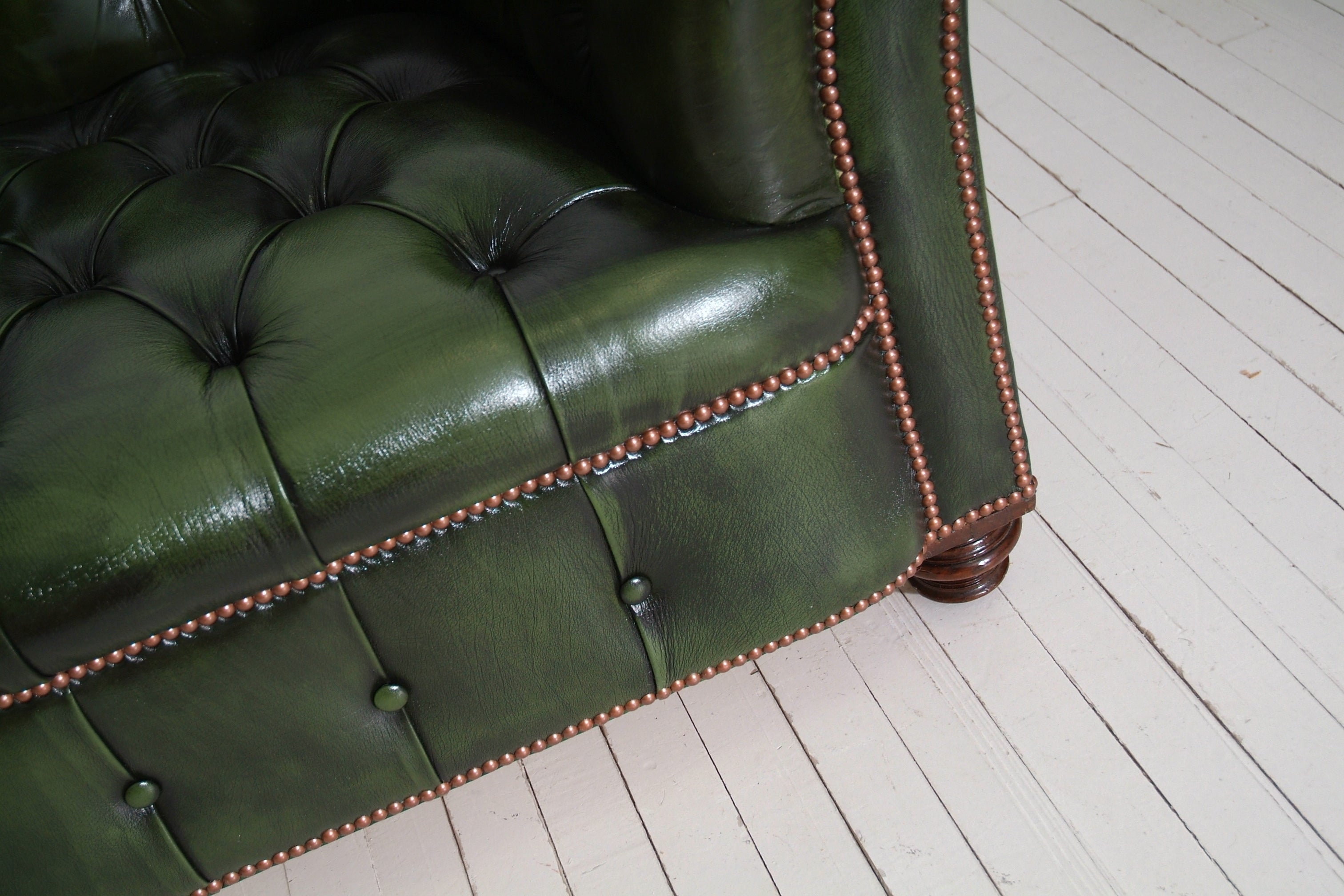 RESTORED ANTIQUE CHESTERFIELD : CIRCA 1880