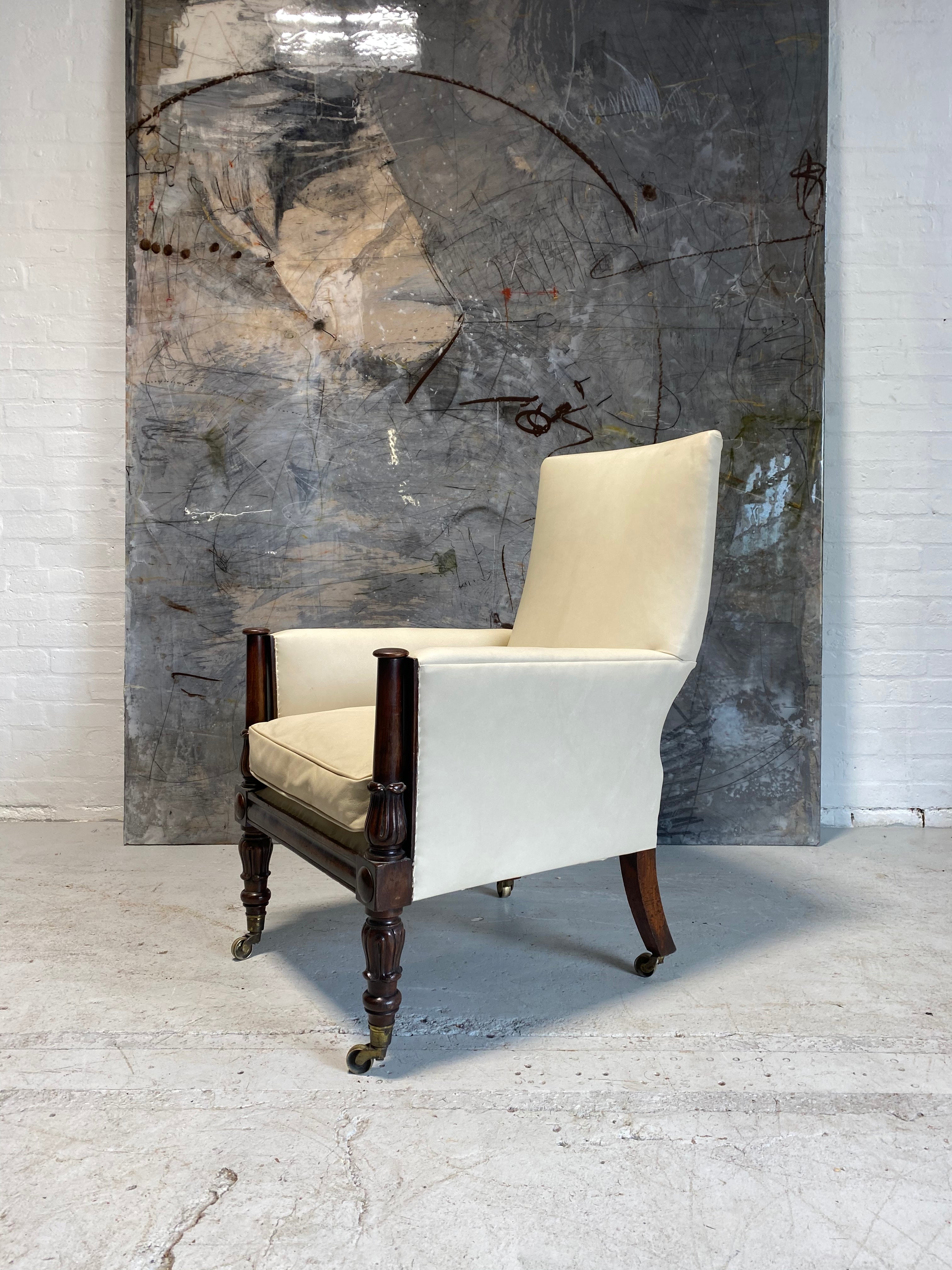 Restored - A Fine and Well Proportioned William IV Gentleman’s Library Chair