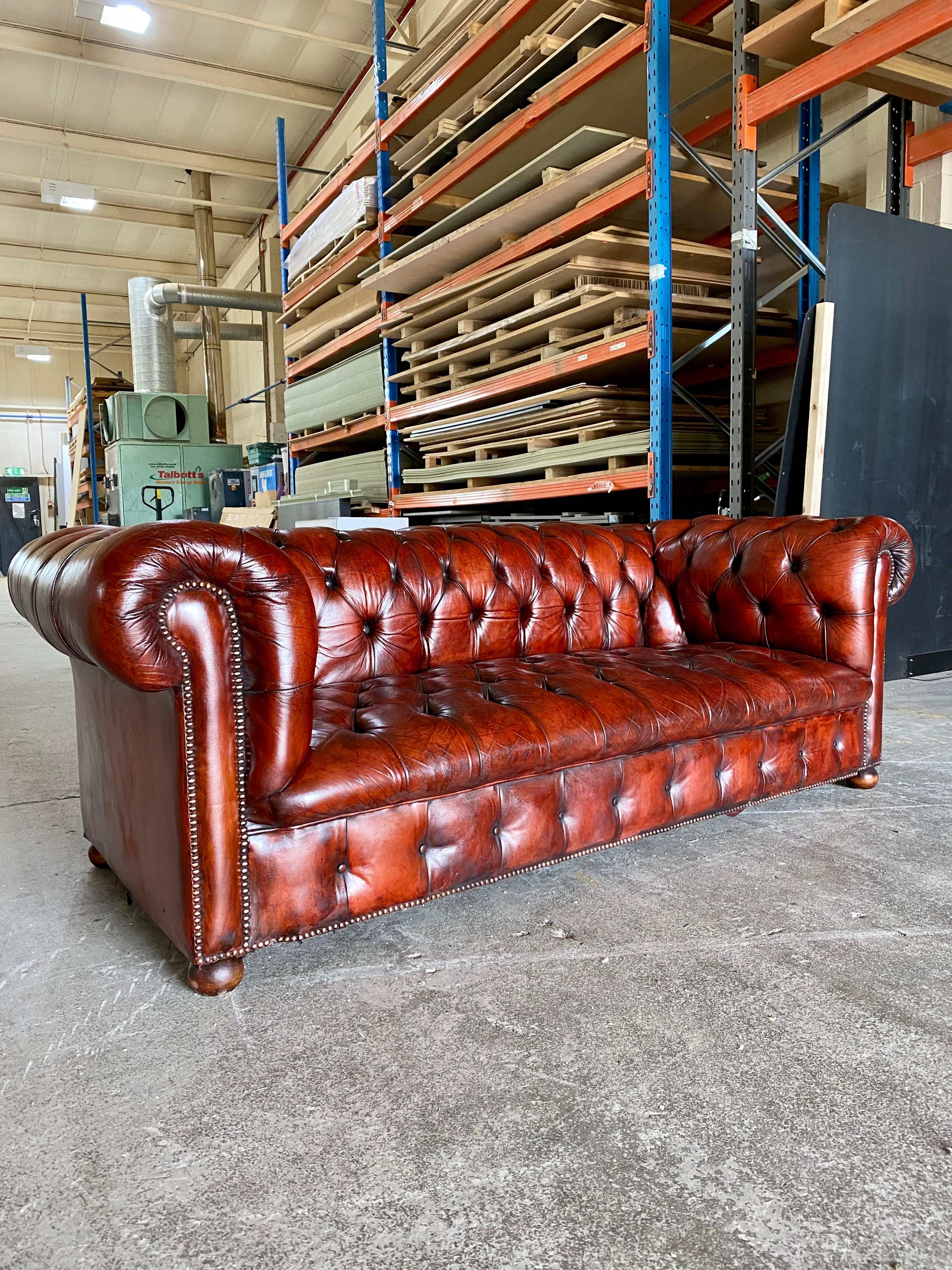 Amazing Vintage MidC Chesterfield in Cognac