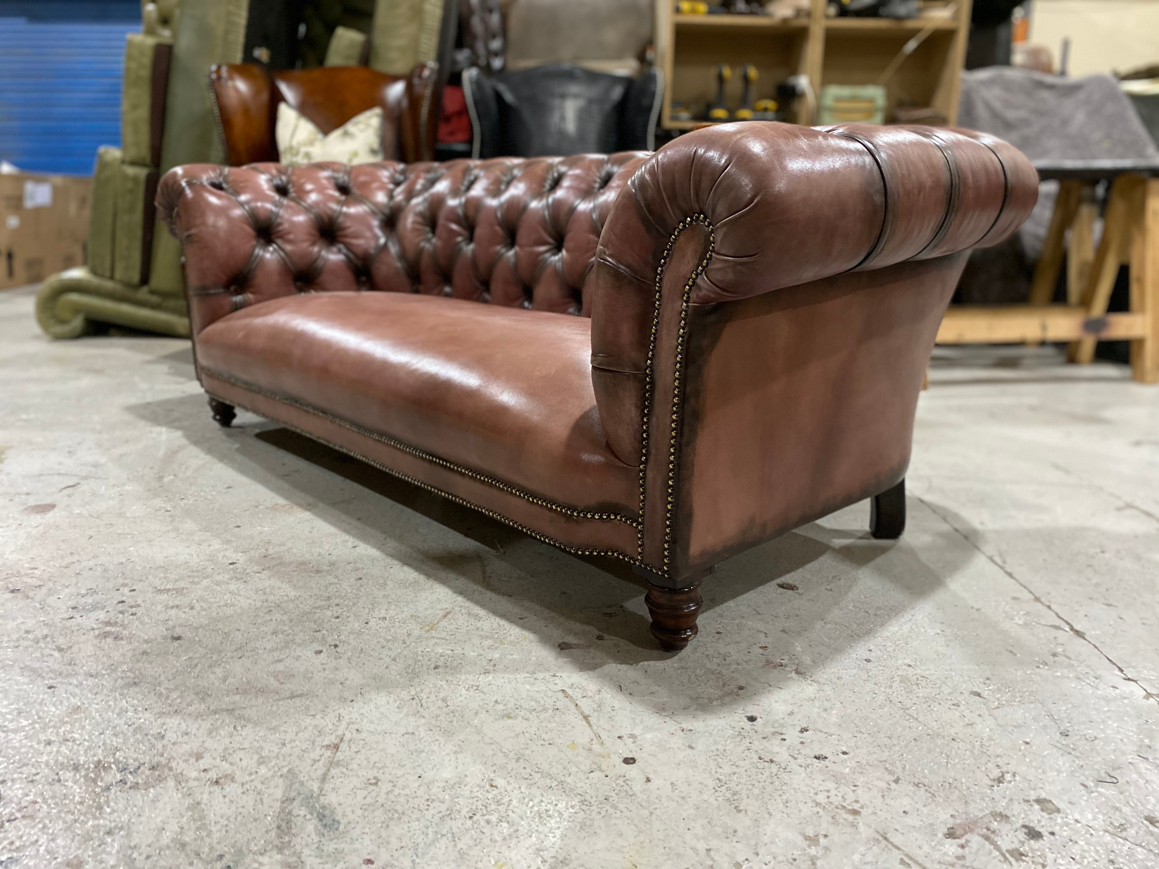 Fully Restored 19thC Victorian Chesterfield Sofa