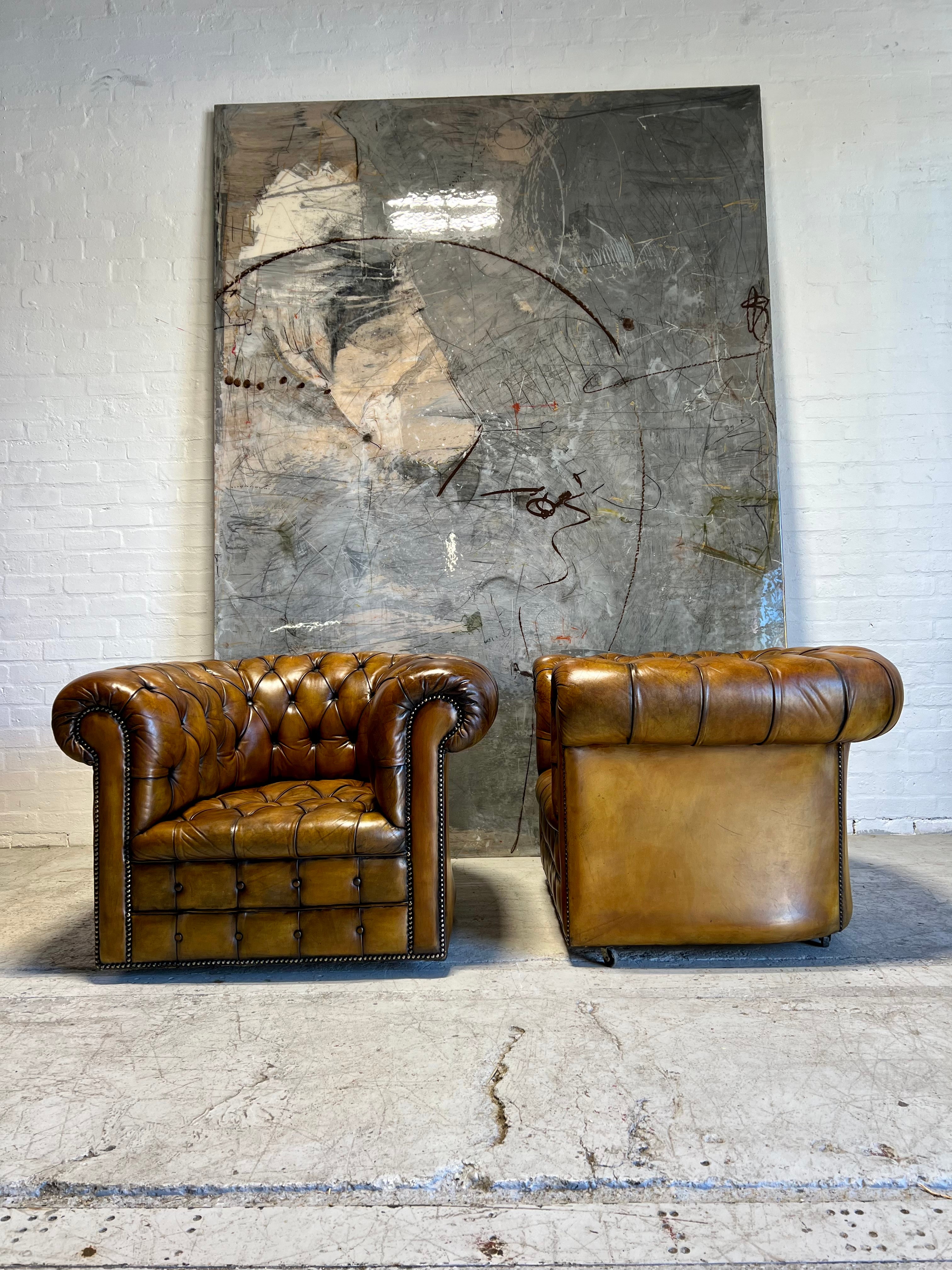 The Holy Grail of Vintage Chesterfield Furniture - Hand Dyed Club Suite