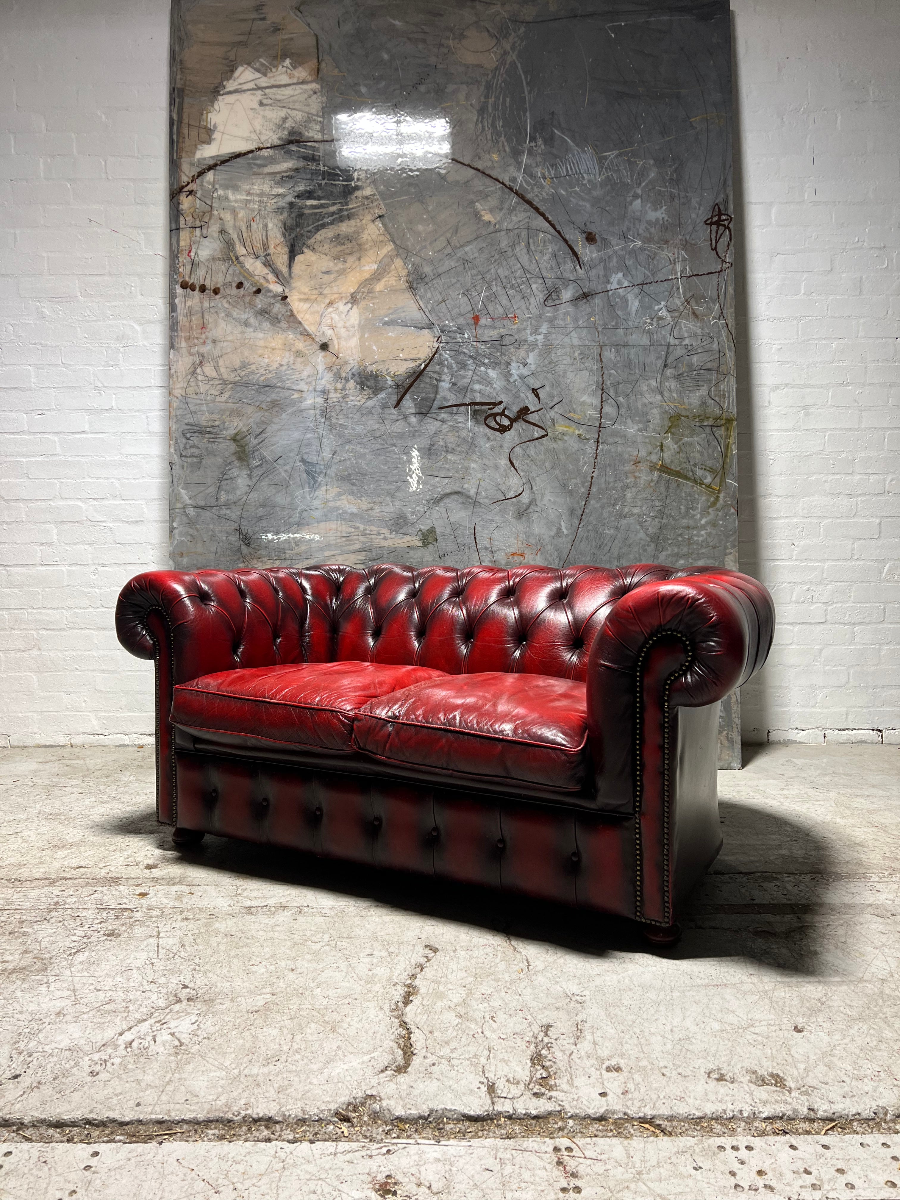 Amazing Value Seat Chesterfield Sofa in Reds – Robinson of England