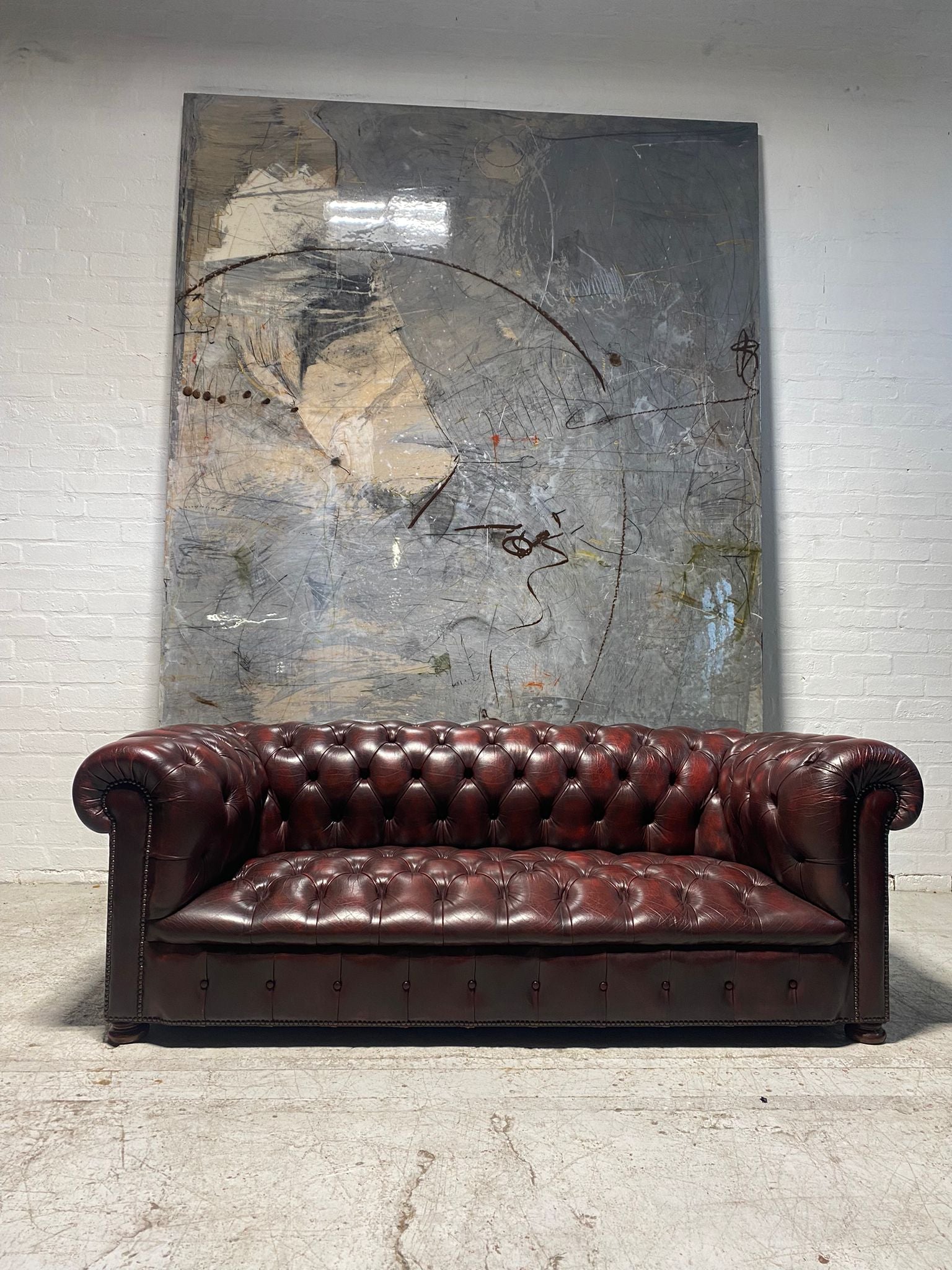 An Exceptional Leather Chesterfield Sofa - 3 Seat