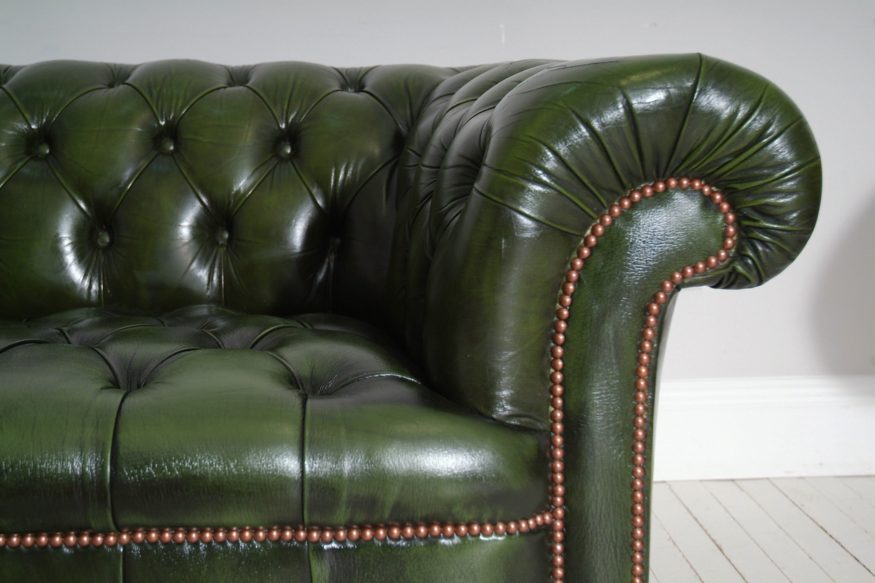 RESTORED ANTIQUE CHESTERFIELD : CIRCA 1880