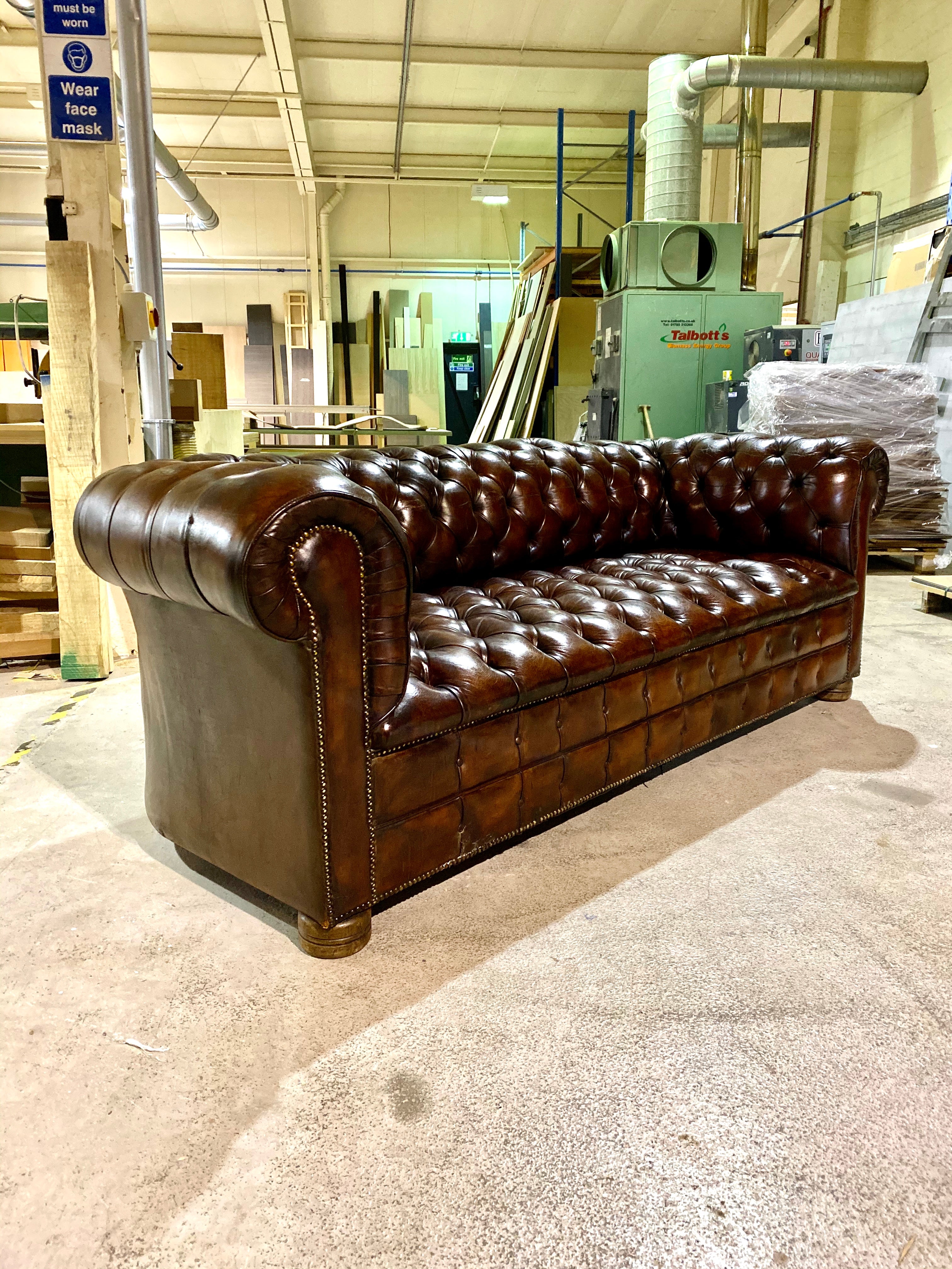 A Very Good MidC Vintage Chesterfield to be fully restored