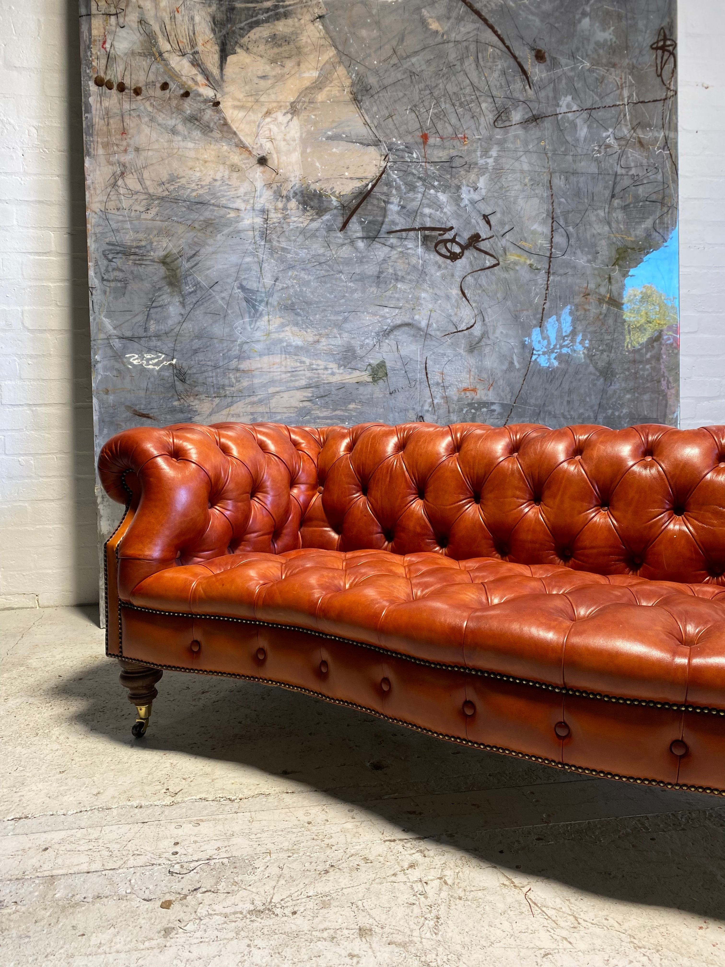 Our Maria Chesterfield in Hand Dyed Chestnut - Crafting Manner 5