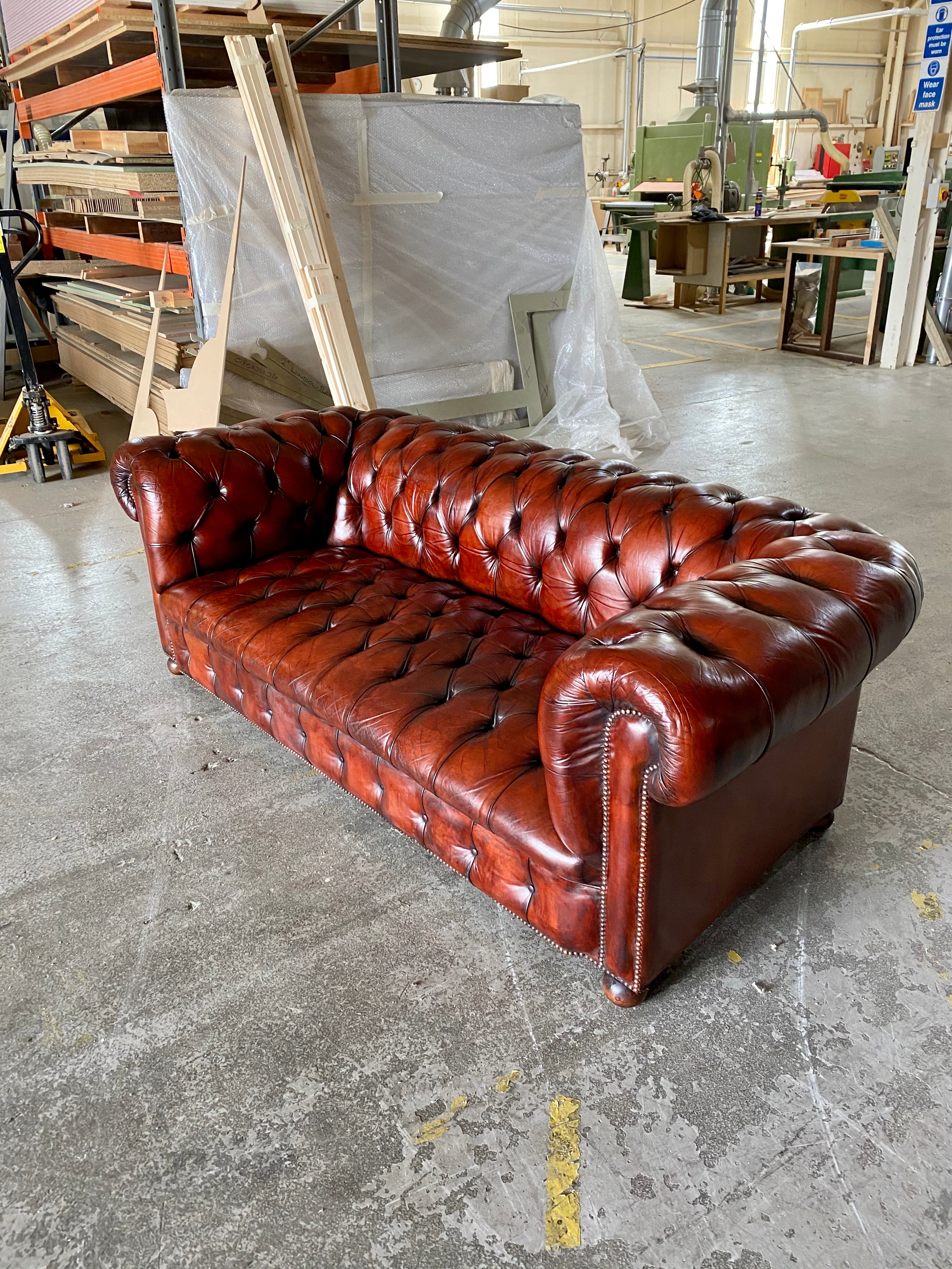 Amazing Vintage MidC Chesterfield in Cognac