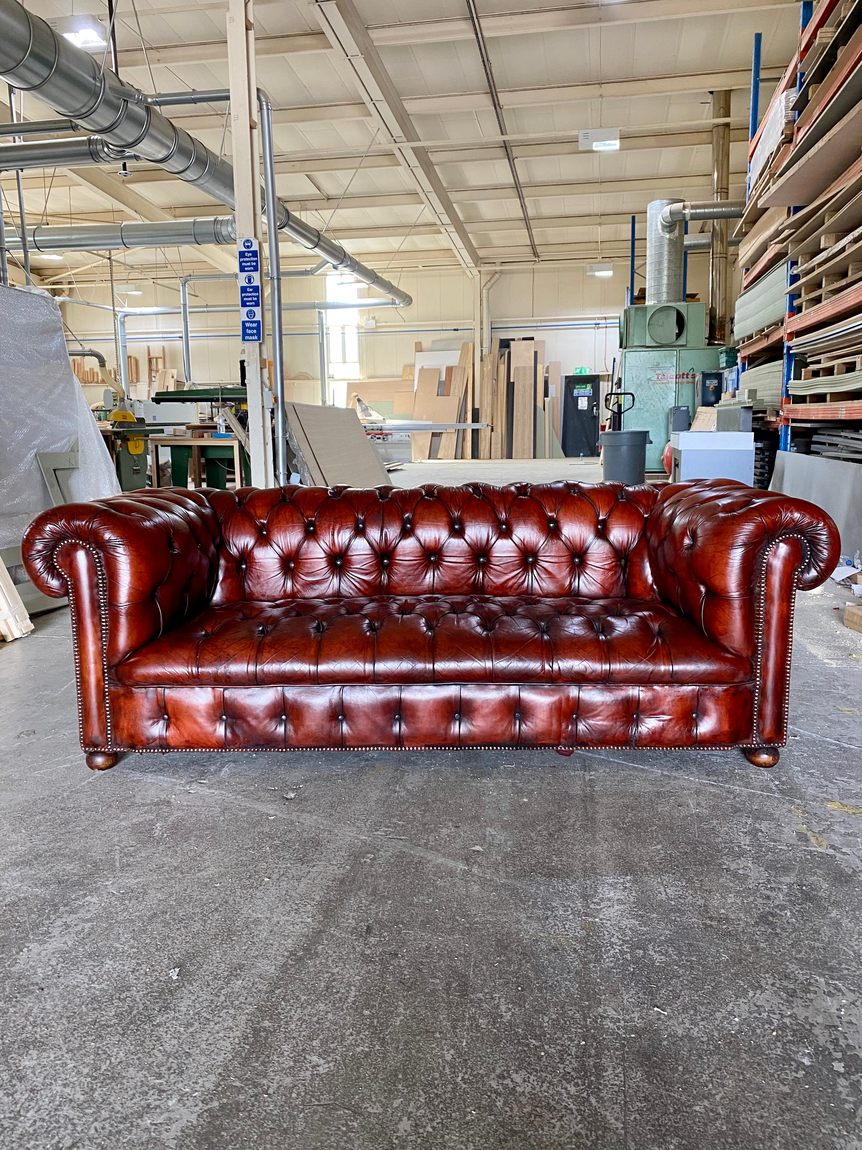 Amazing Vintage MidC Chesterfield in Cognac