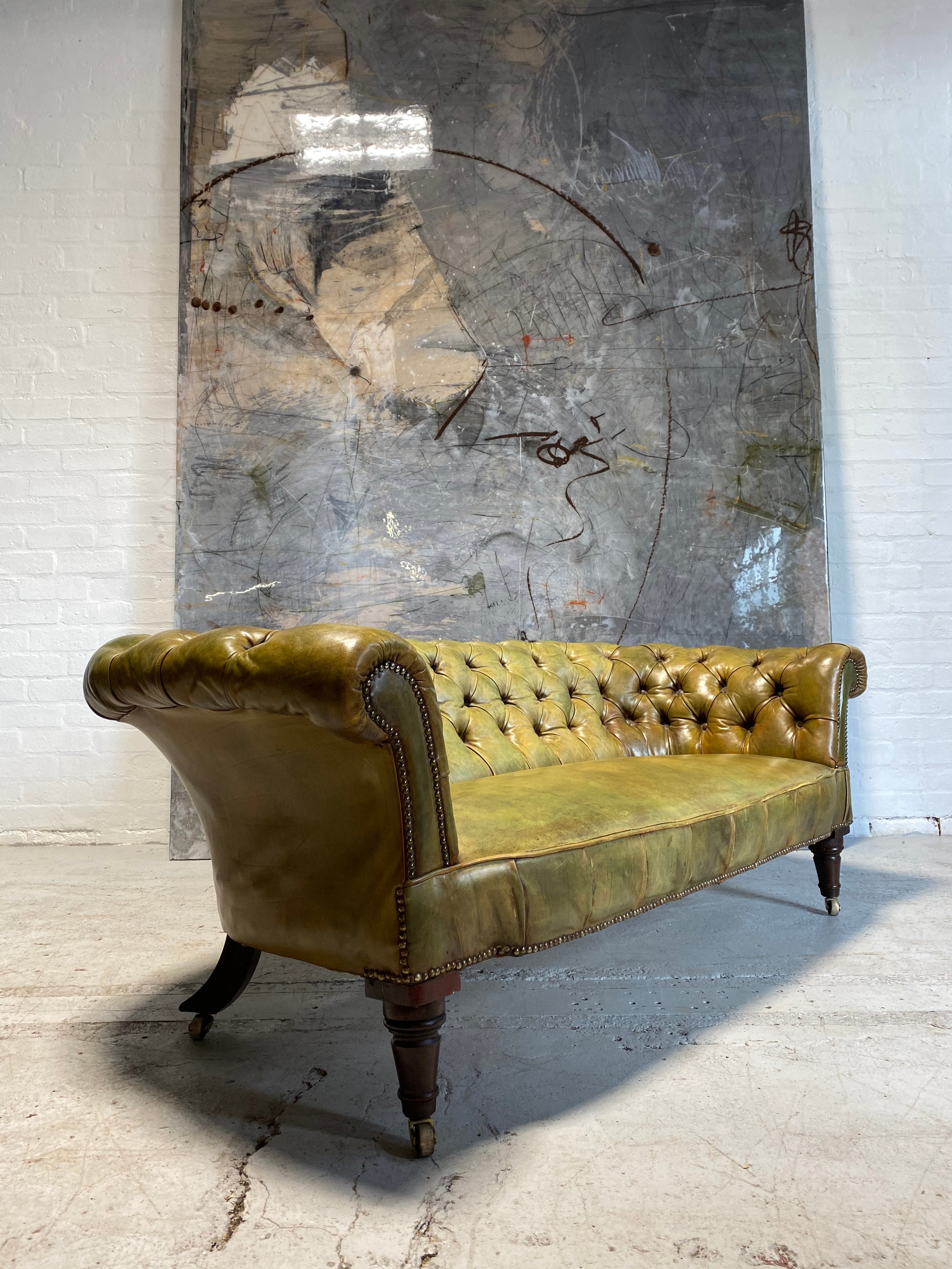 A Fine Early 19thC Chesterfield in Beautiful Leathers