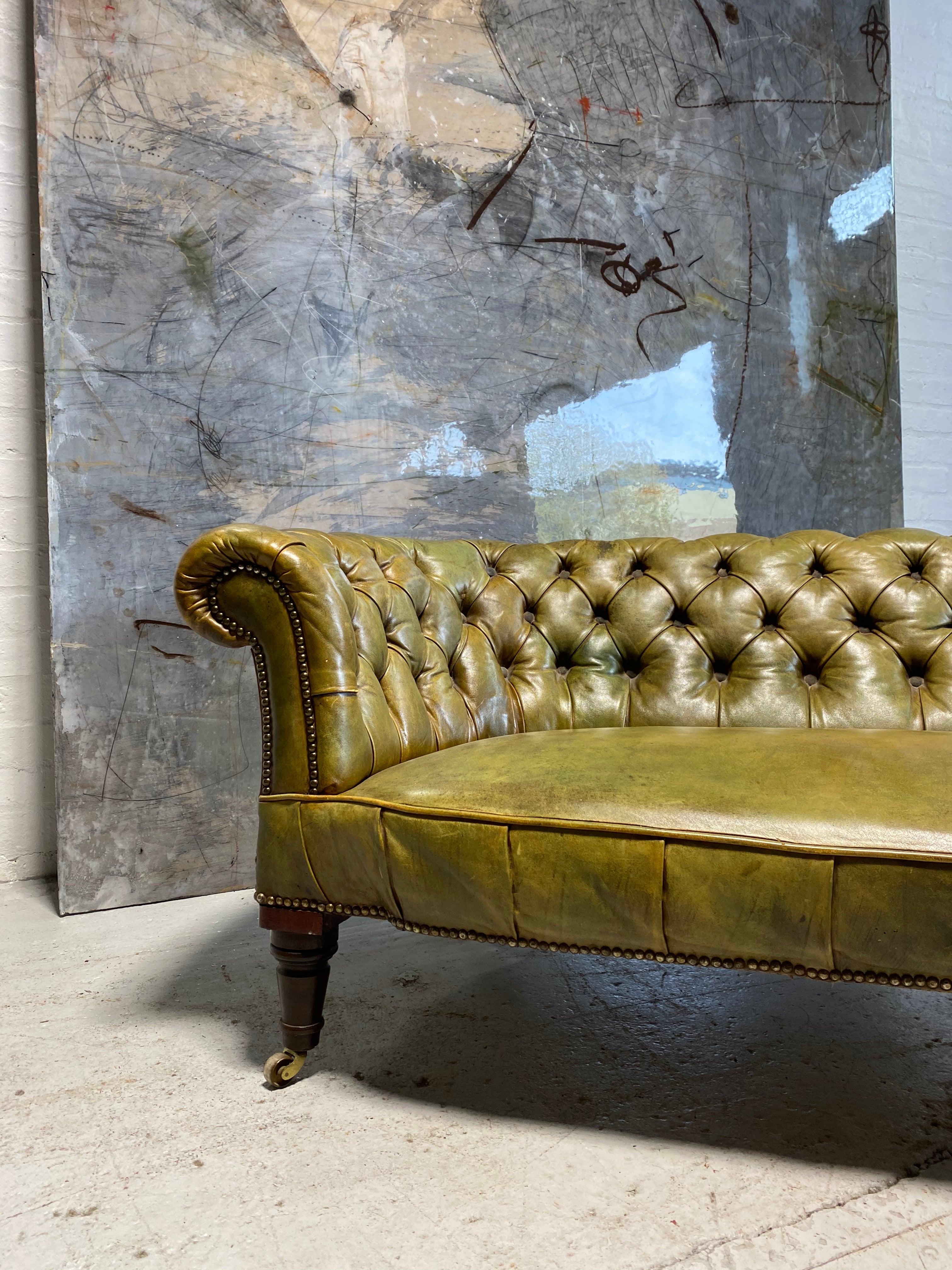 A Fine Early 19thC Chesterfield in Beautiful Leathers