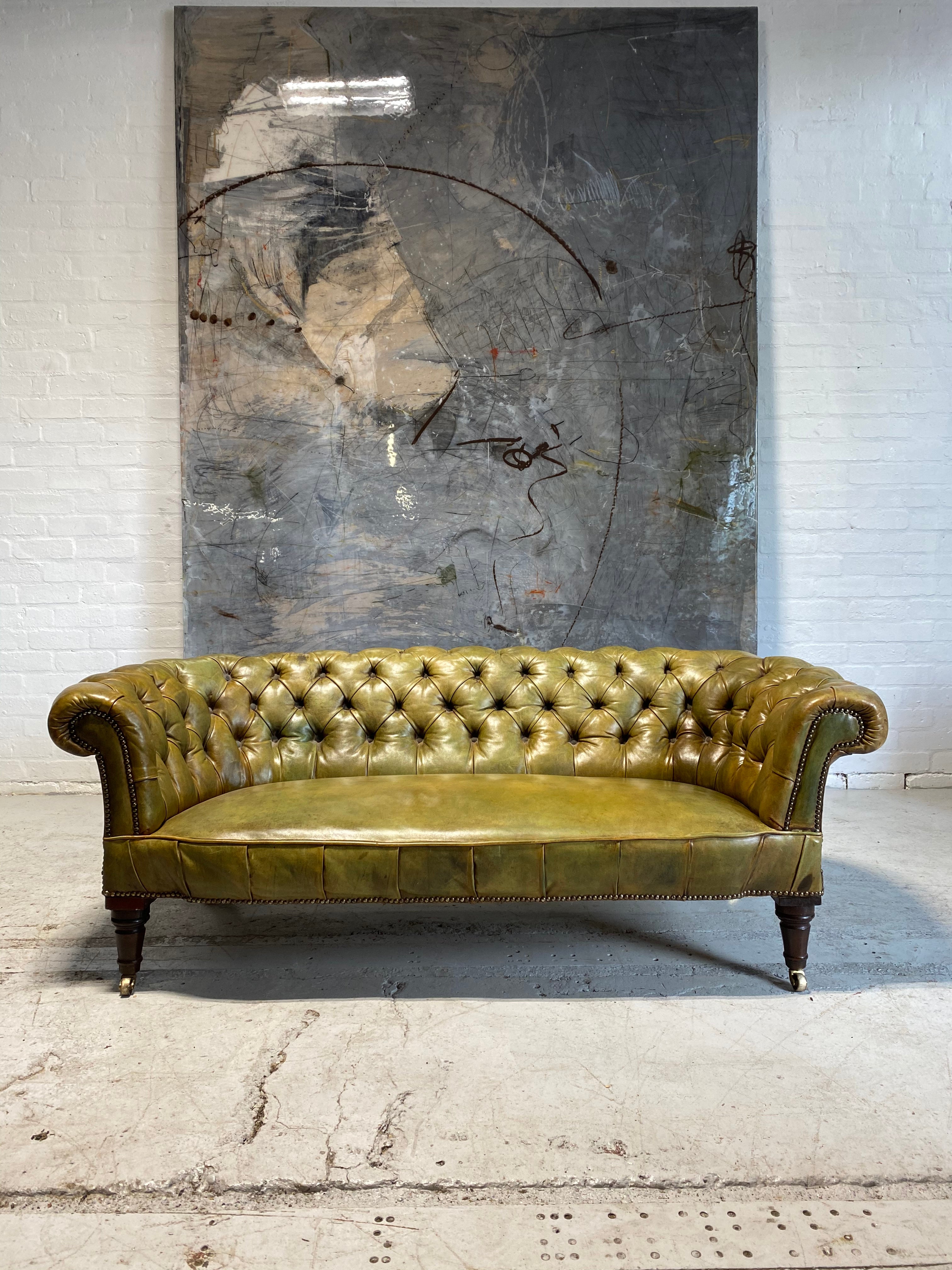 A Fine Early 19thC Chesterfield in Beautiful Leathers