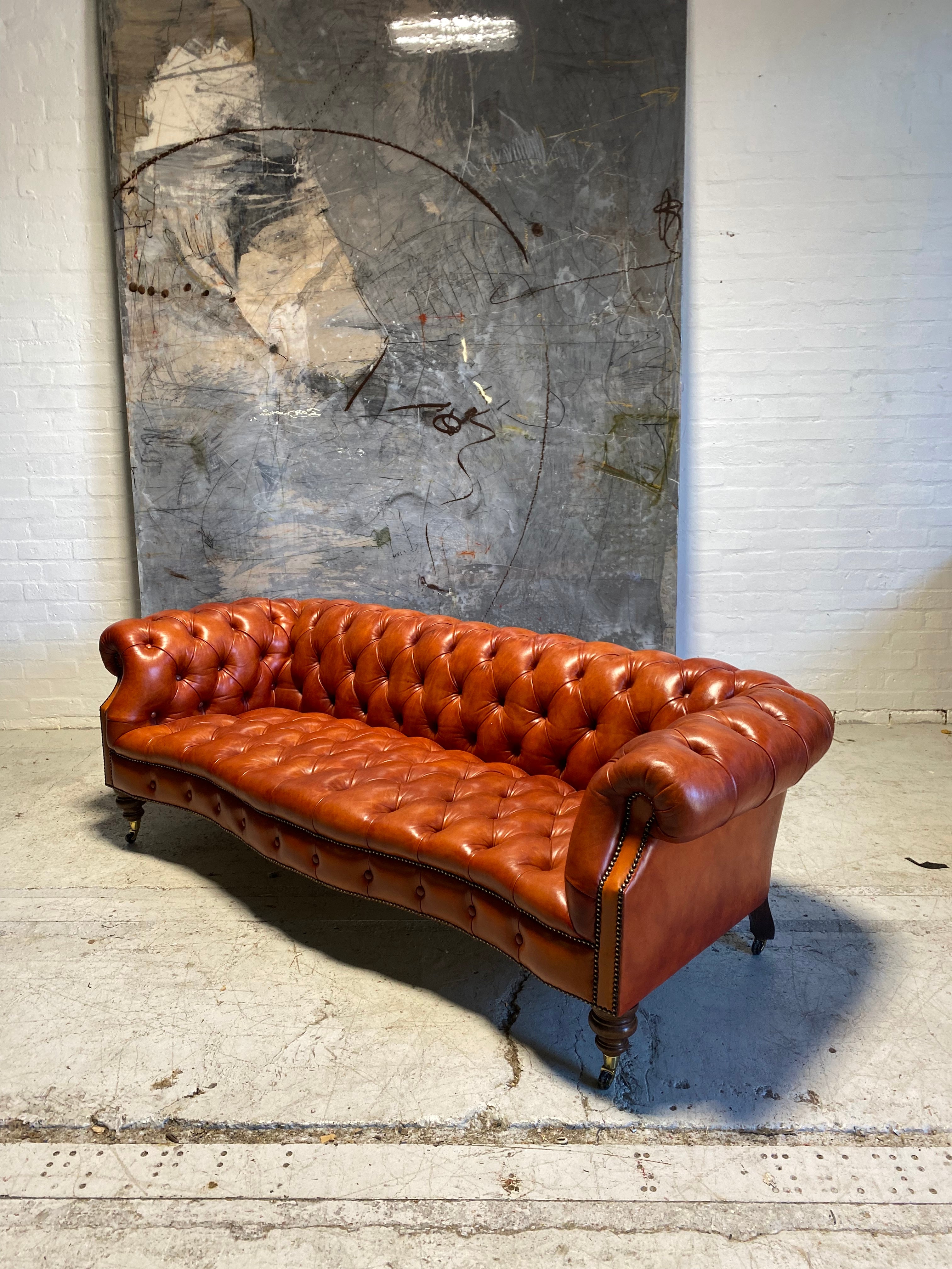 Our Maria Chesterfield in Hand Dyed Chestnut - Crafting Manner 5