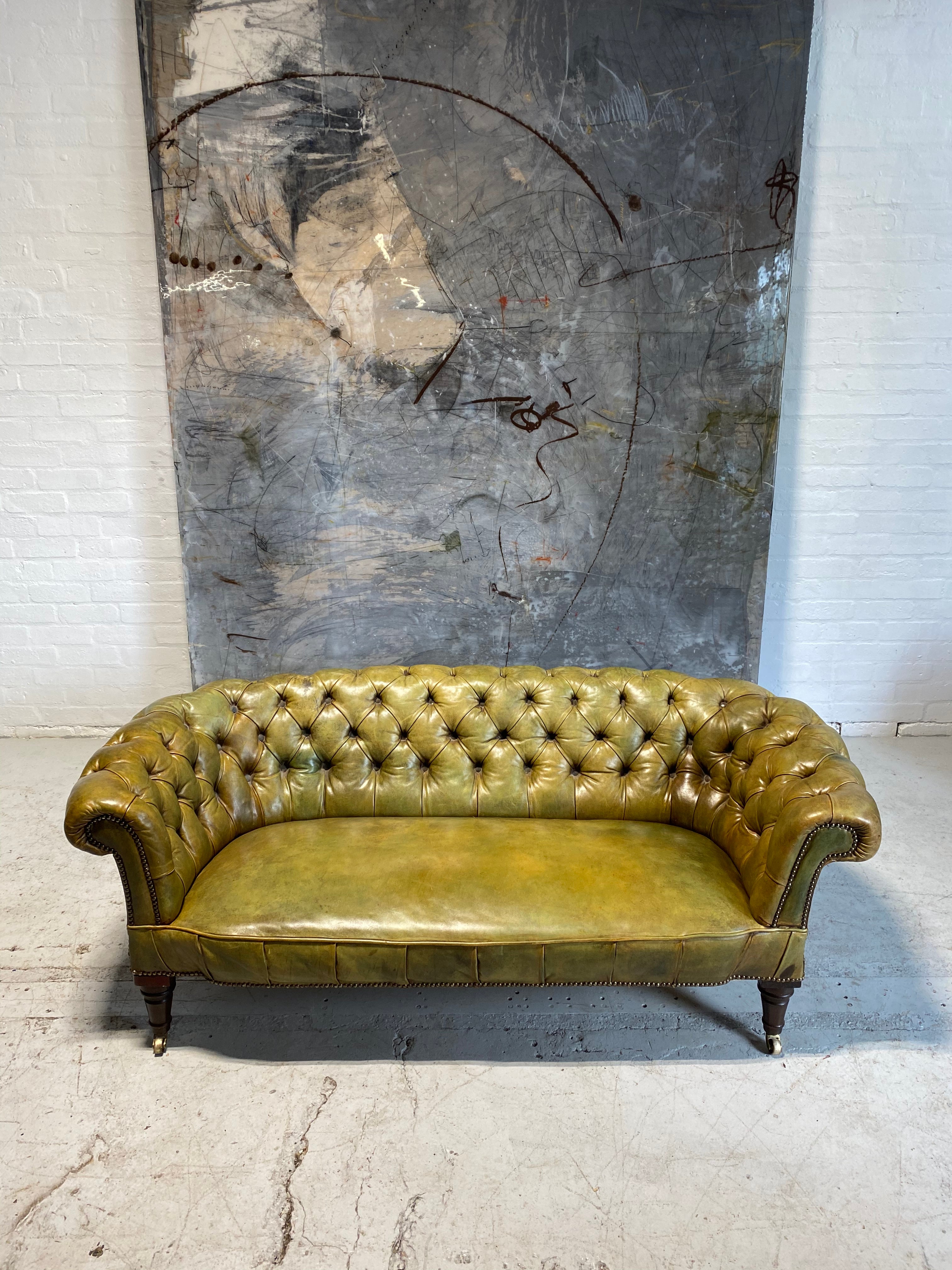 A Fine Early 19thC Chesterfield in Beautiful Leathers