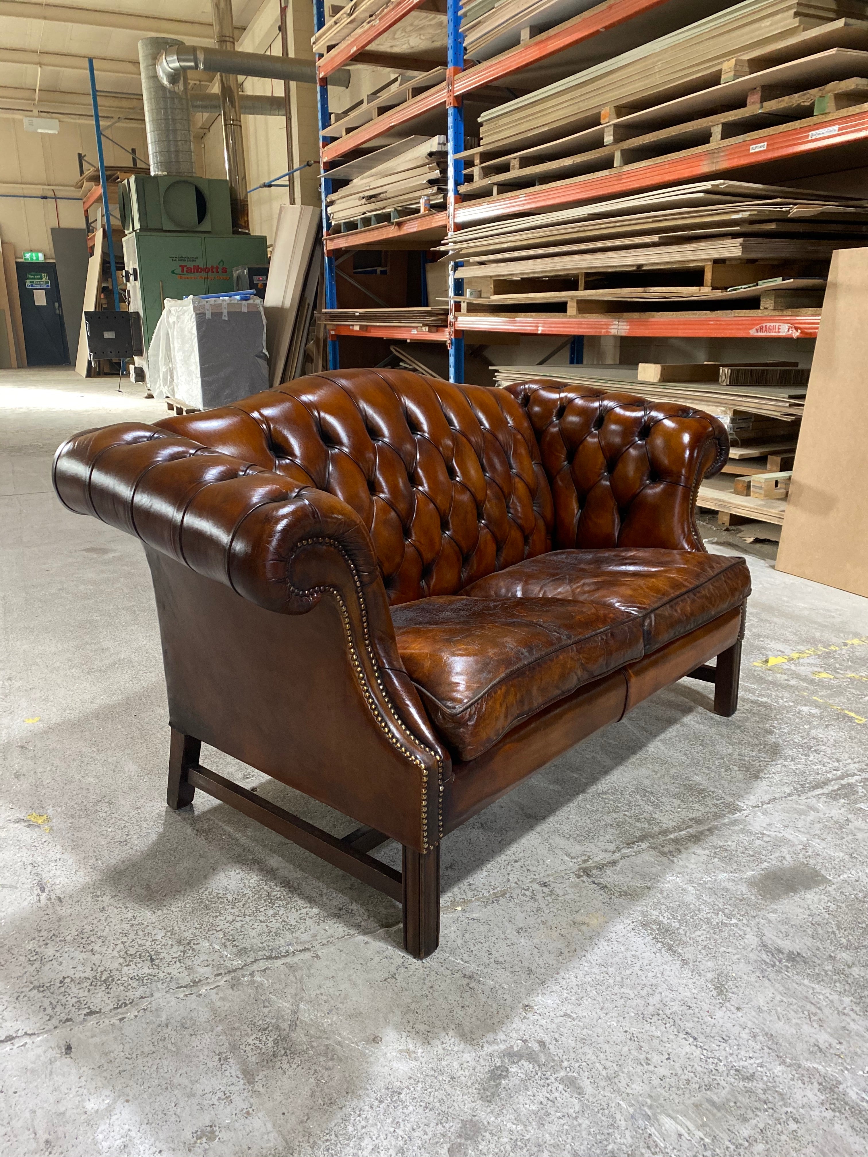 A Very Smart and Neat Chippendale Camel Back Sofa