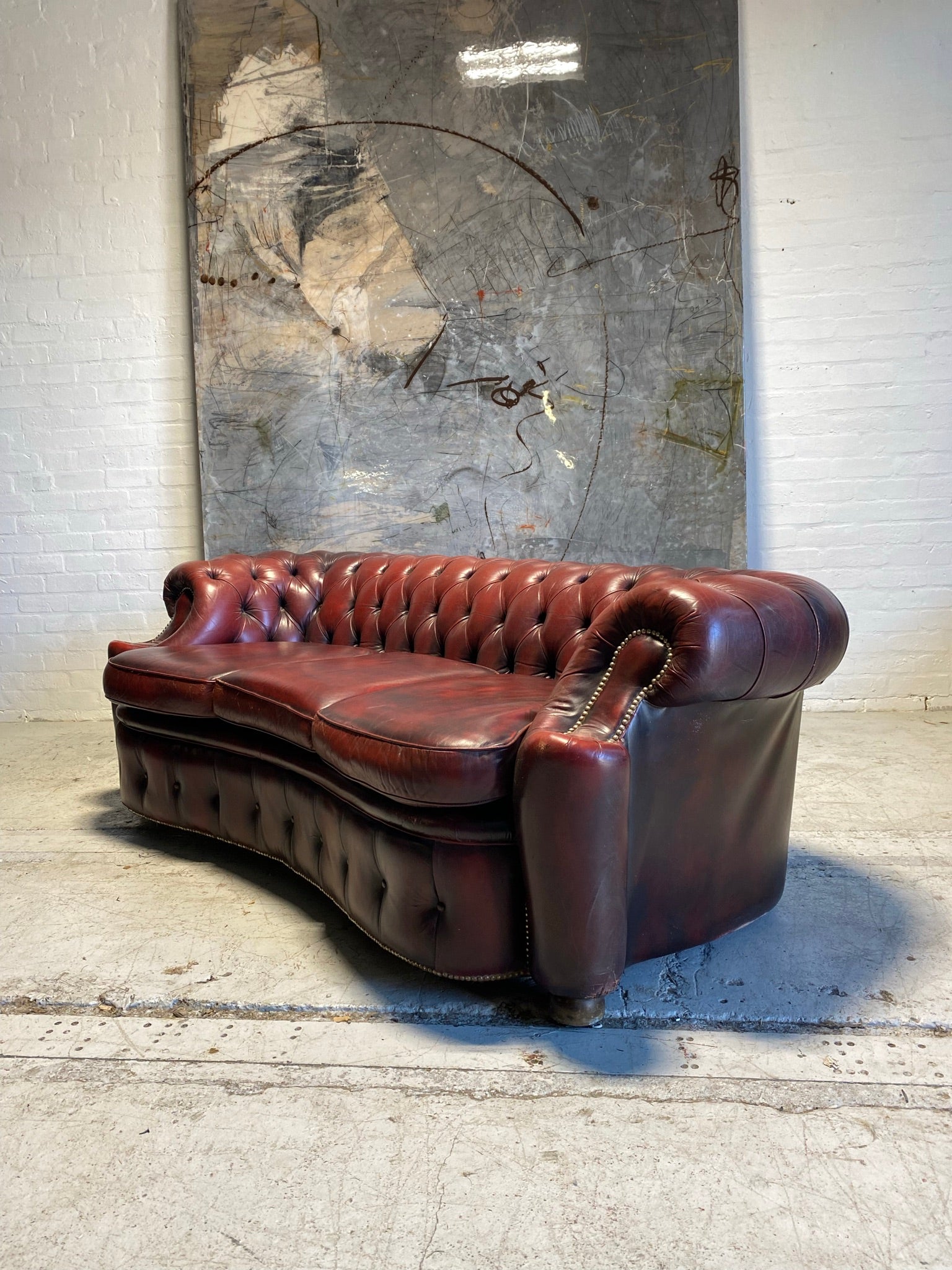 A Very Smart 3 Seat Twice Loved Chesterfield Sofa