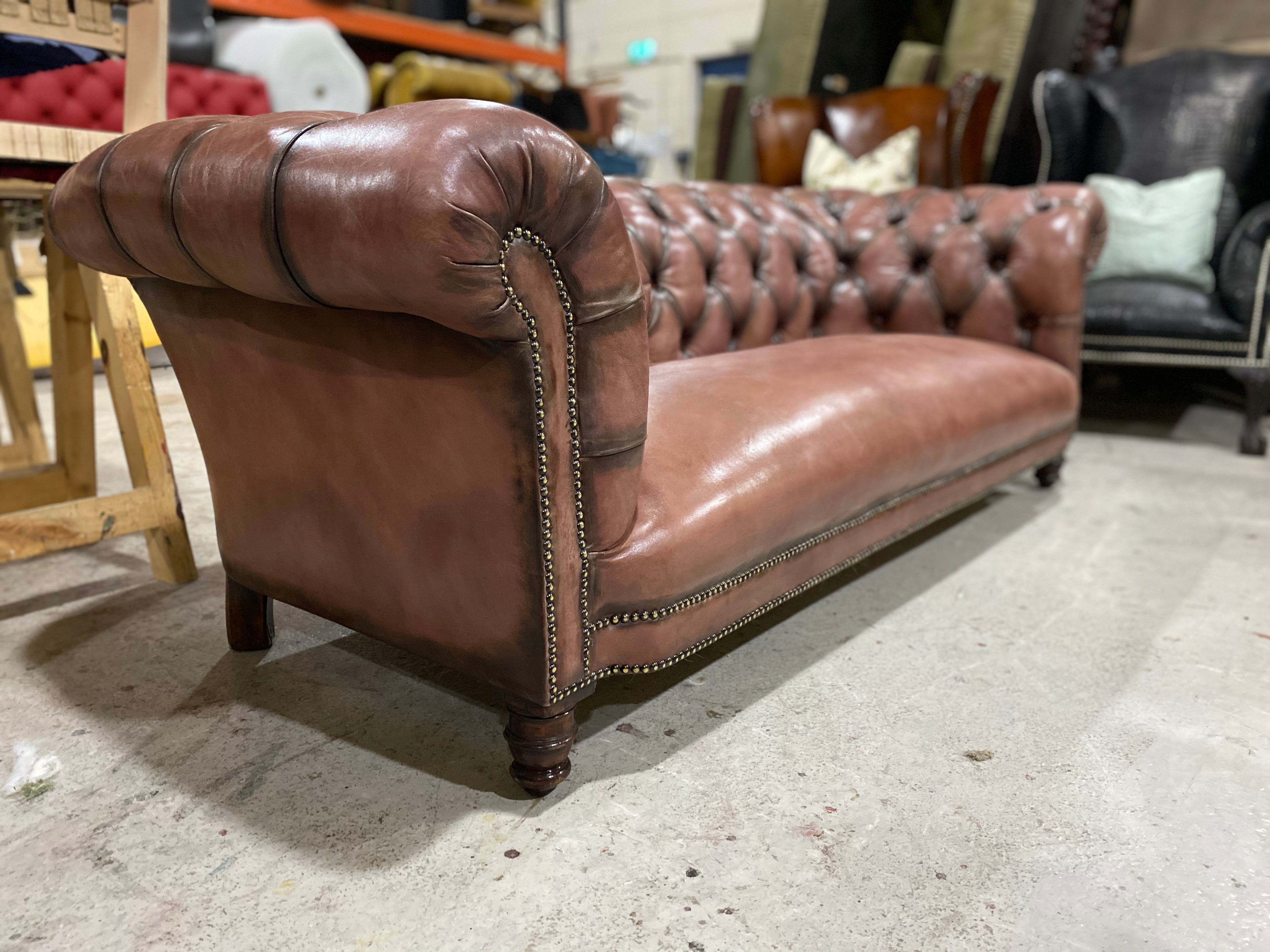 Fully Restored 19thC Victorian Chesterfield Sofa