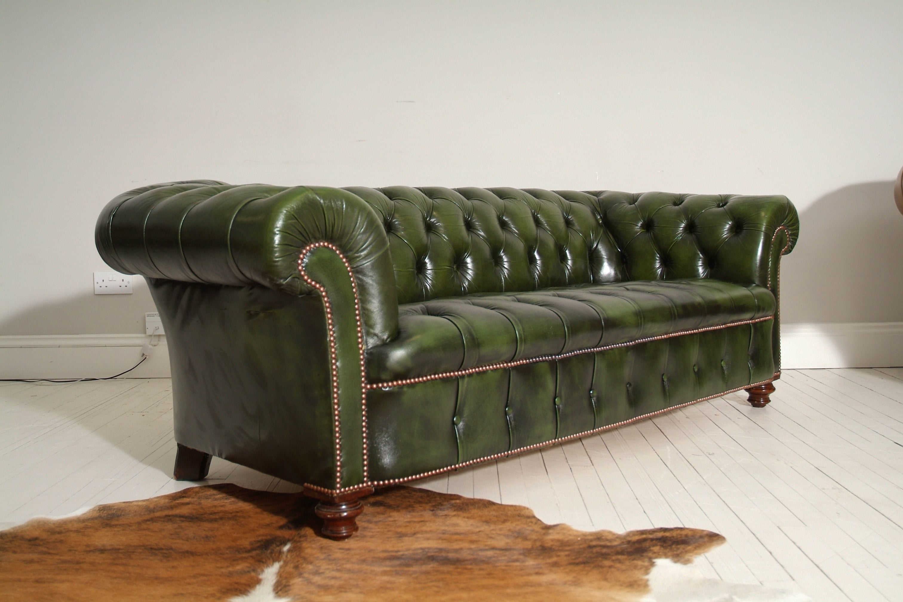 RESTORED ANTIQUE CHESTERFIELD : CIRCA 1880