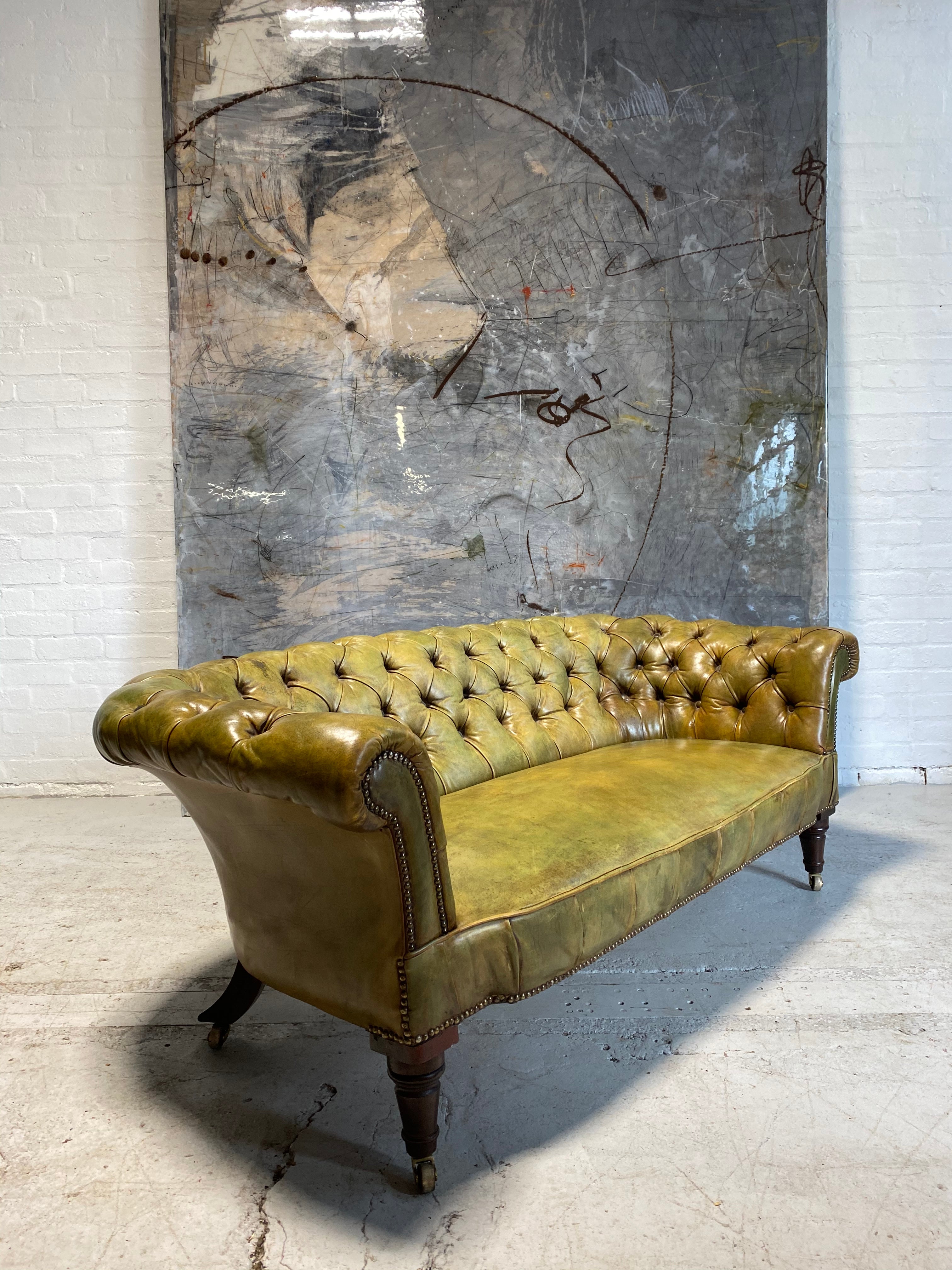 A Fine Early 19thC Chesterfield in Beautiful Leathers