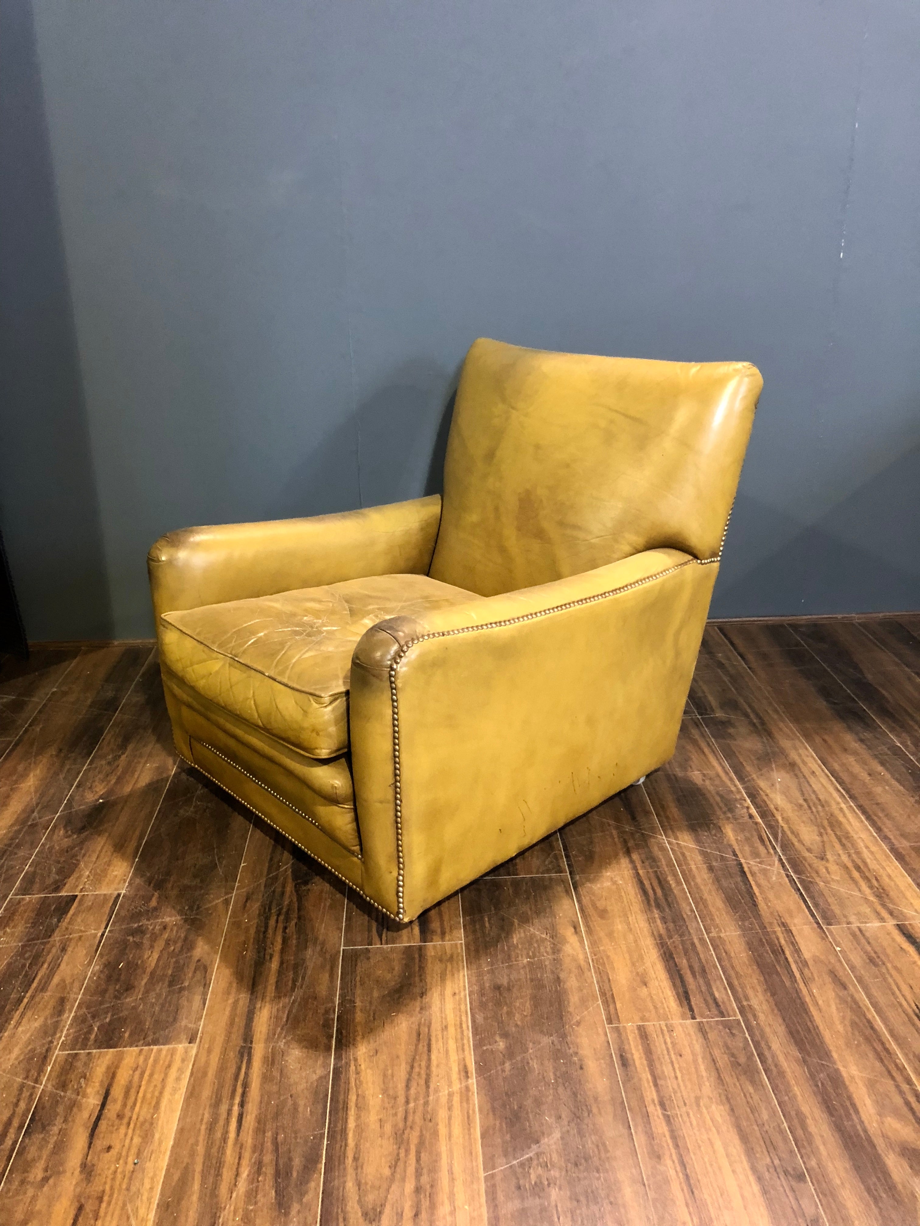 A Super Great Vintage Leather Armchair