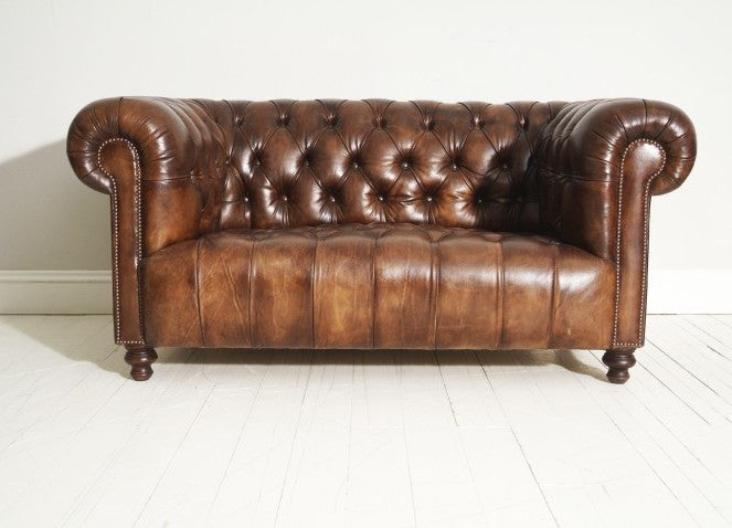 THE MILENA SOFA IN RICH BROWN