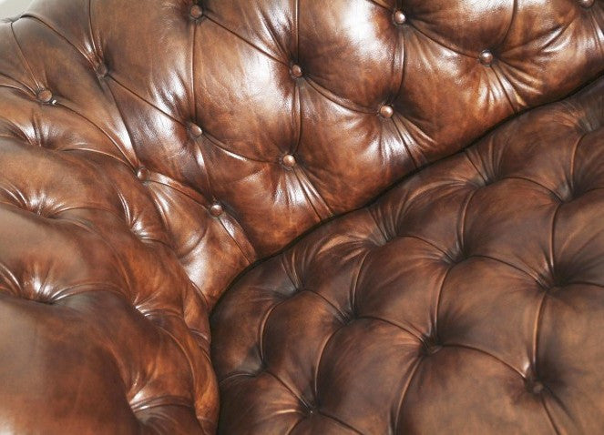 THE MILENA SOFA IN RICH BROWN